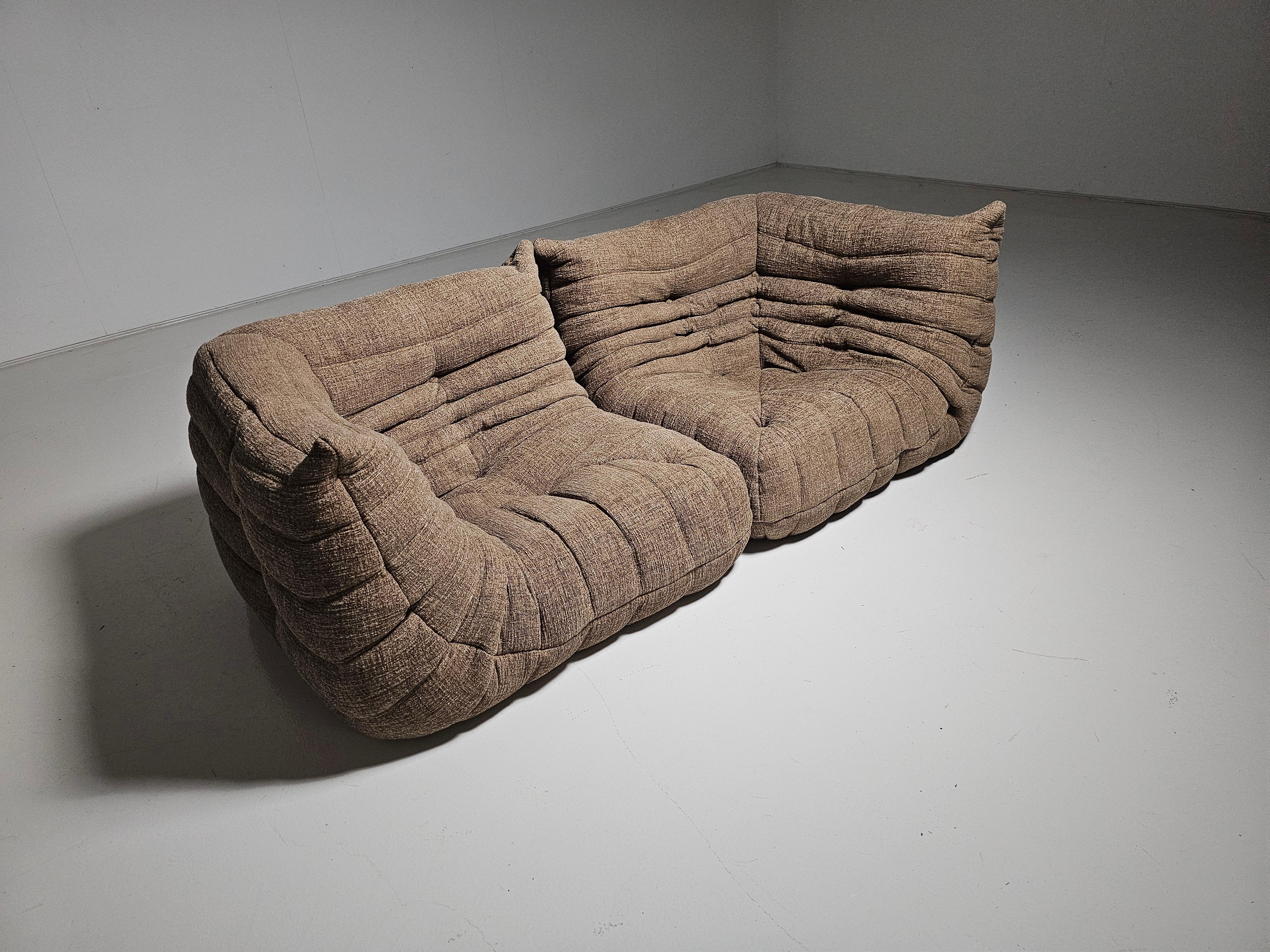 European Togo Sofa/Lounge chairs by Michel Ducaroy for Ligne Roset, circa 1970s