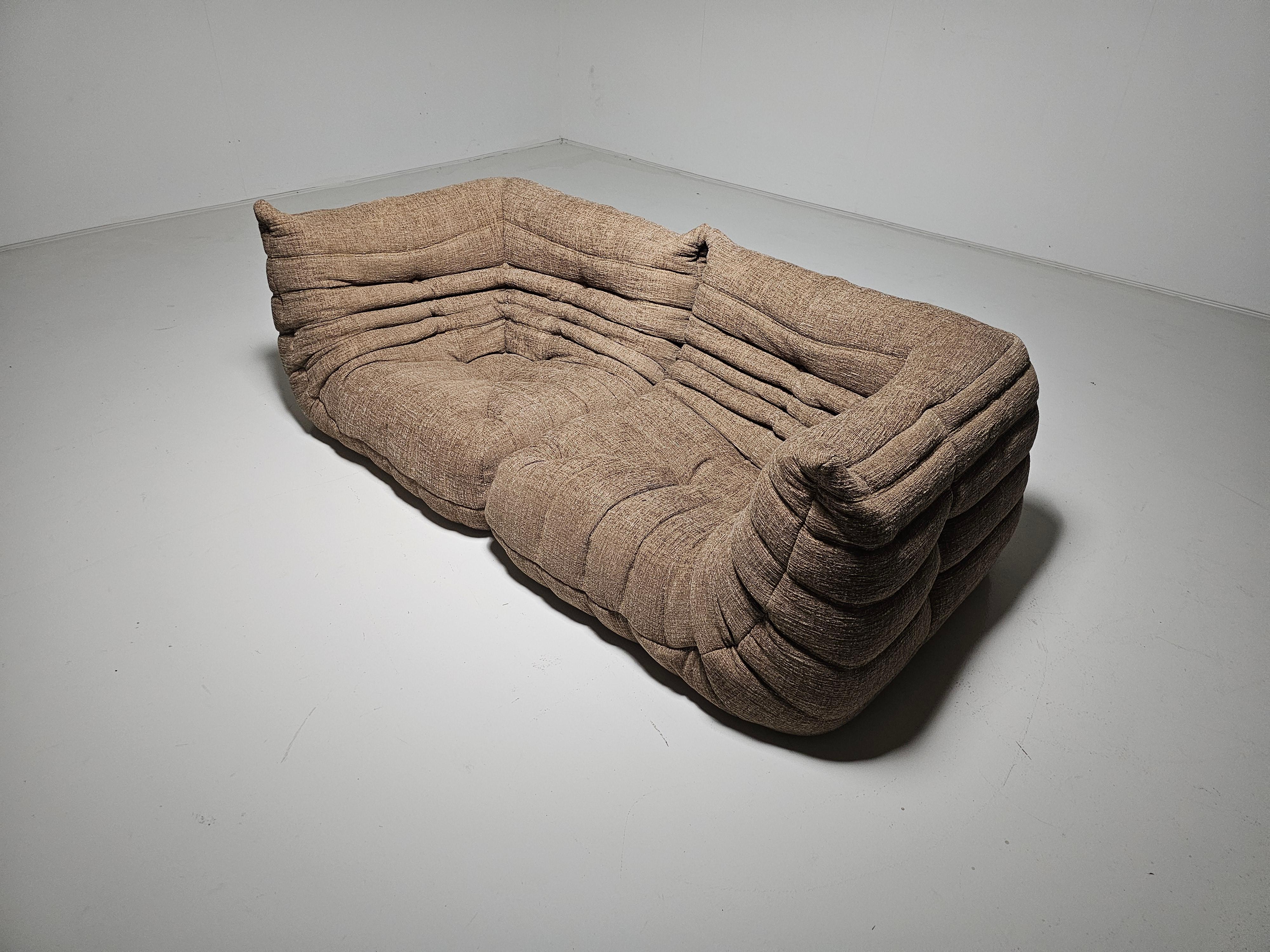 Togo Sofa/Lounge chairs by Michel Ducaroy for Ligne Roset, circa 1970s In Good Condition In amstelveen, NL