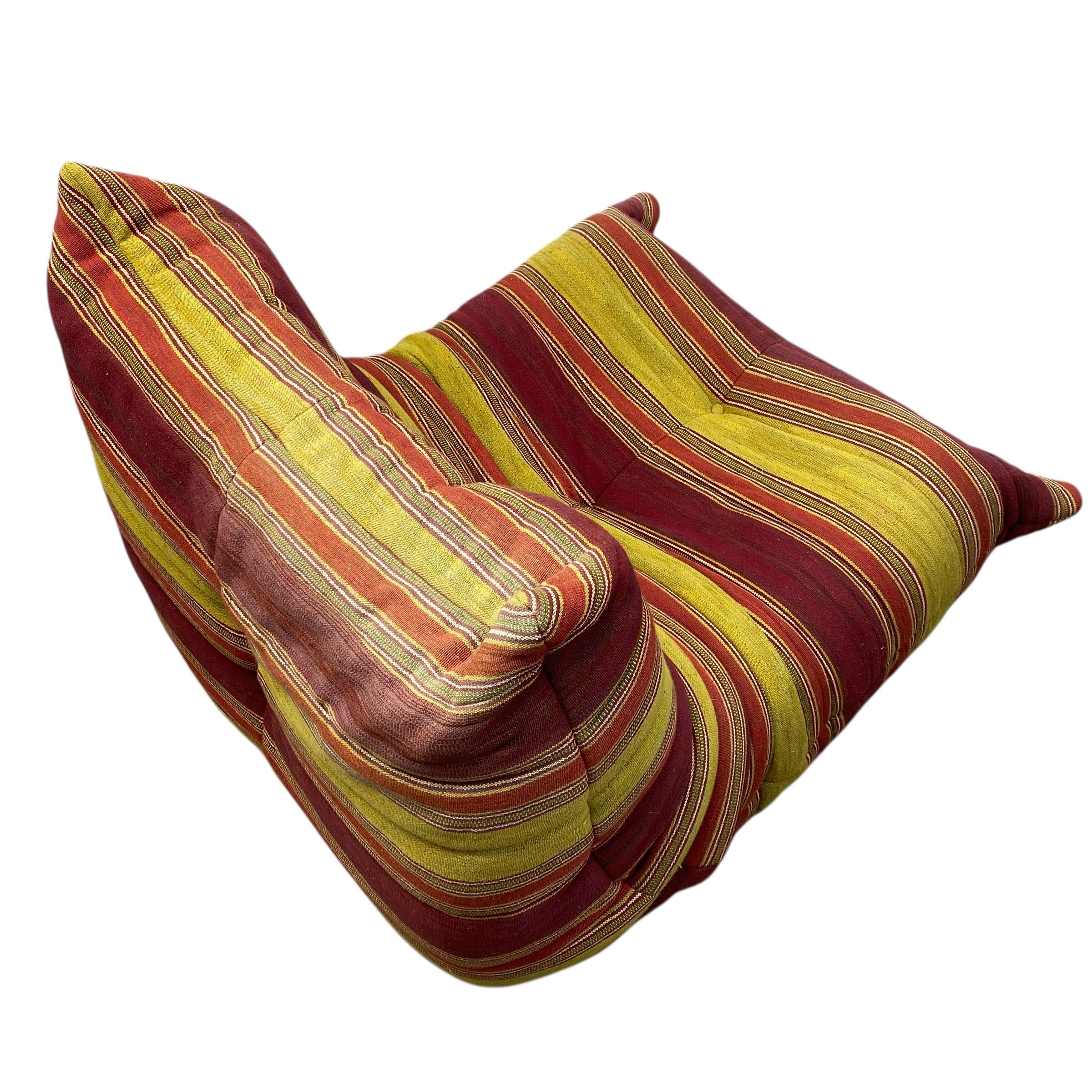 Mid-Century Modern Canapé Togo Michel Ducaroy (1925-2009) pour Ligne Roset Canapé modulable en U Togo en vente
