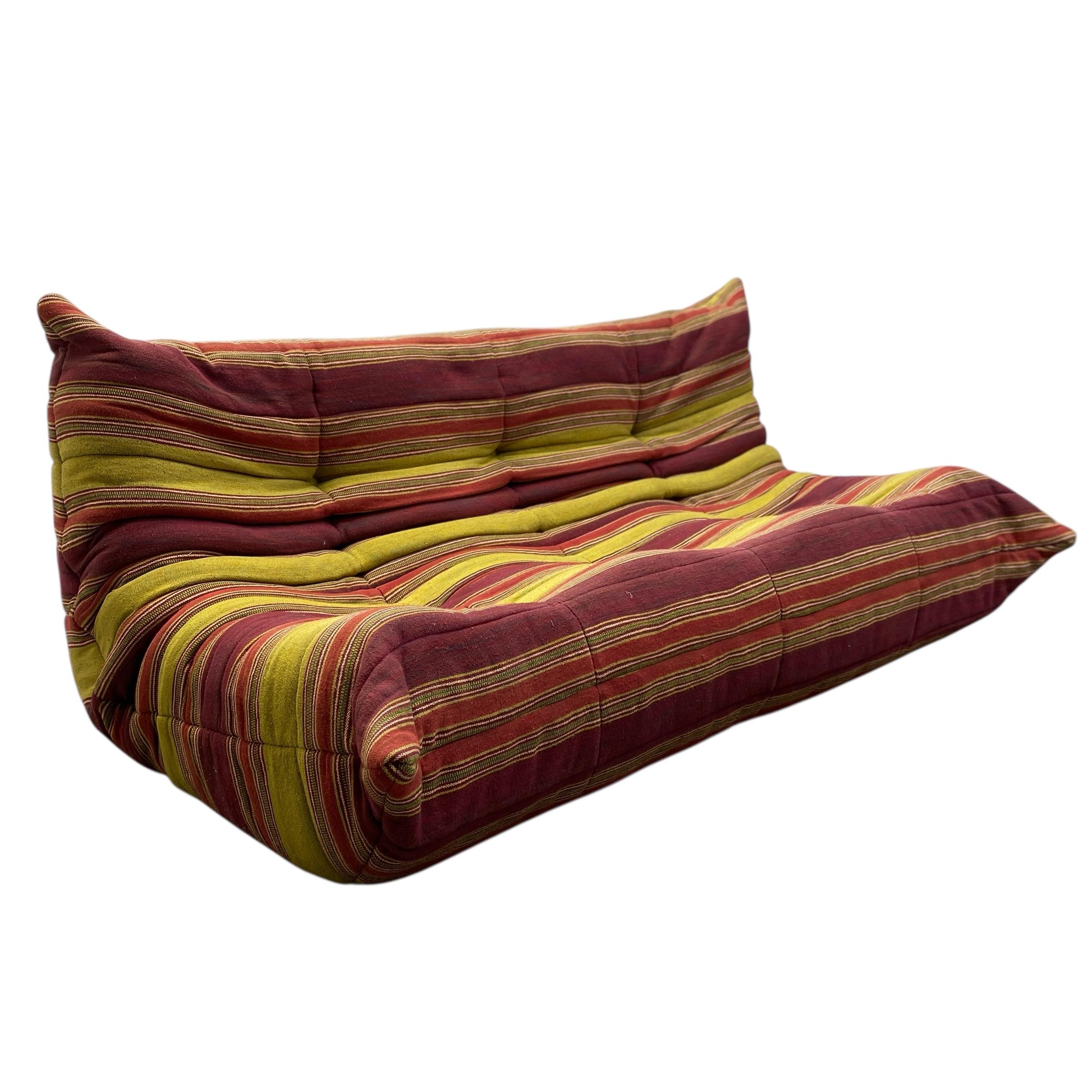 Français Canapé Togo Michel Ducaroy (1925-2009) pour Ligne Roset Canapé modulable en U Togo en vente