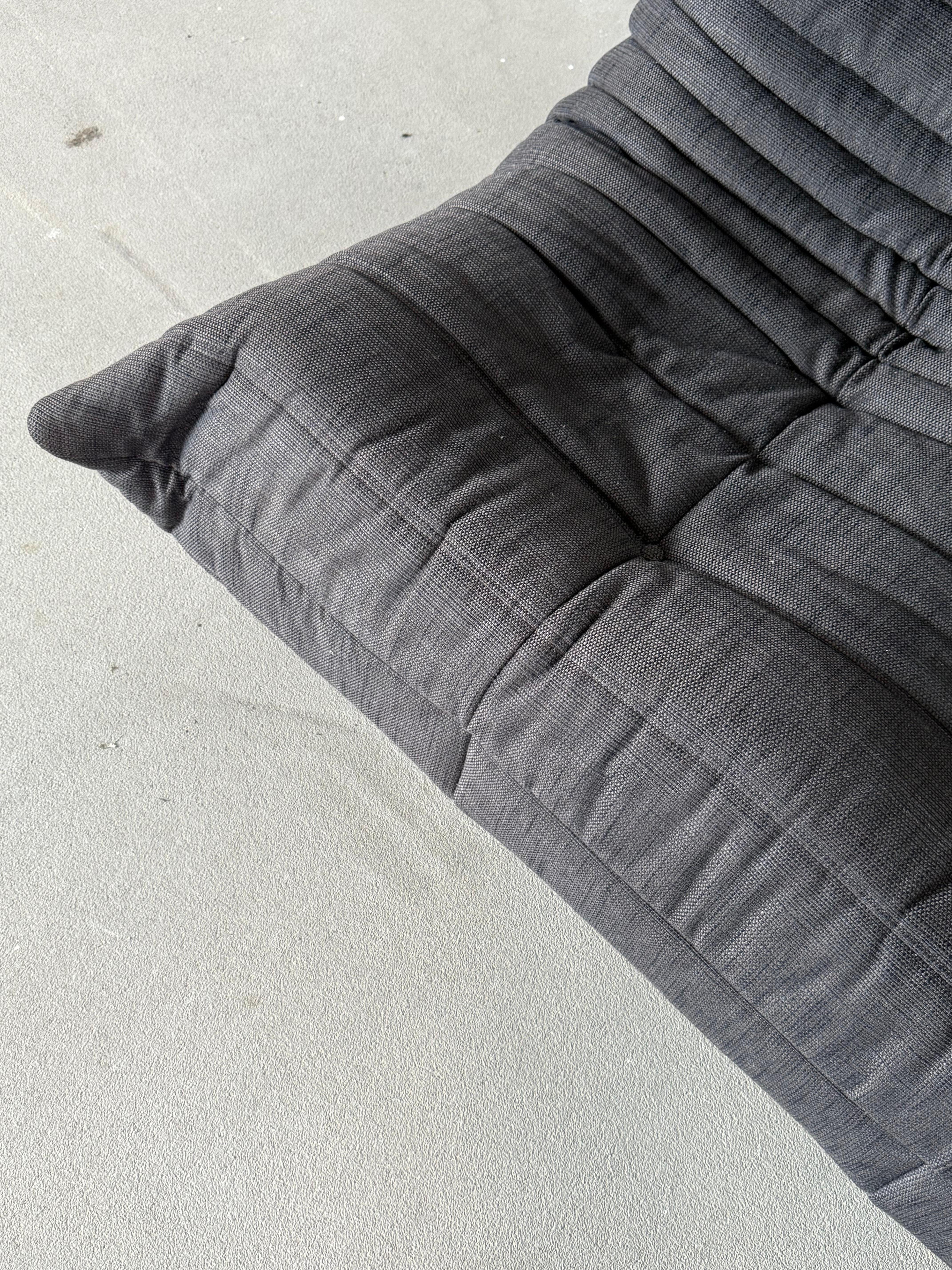 Set di divani Togo di Ligne Roset, anni 2000, rivestimento originale in ciniglia in vendita 1