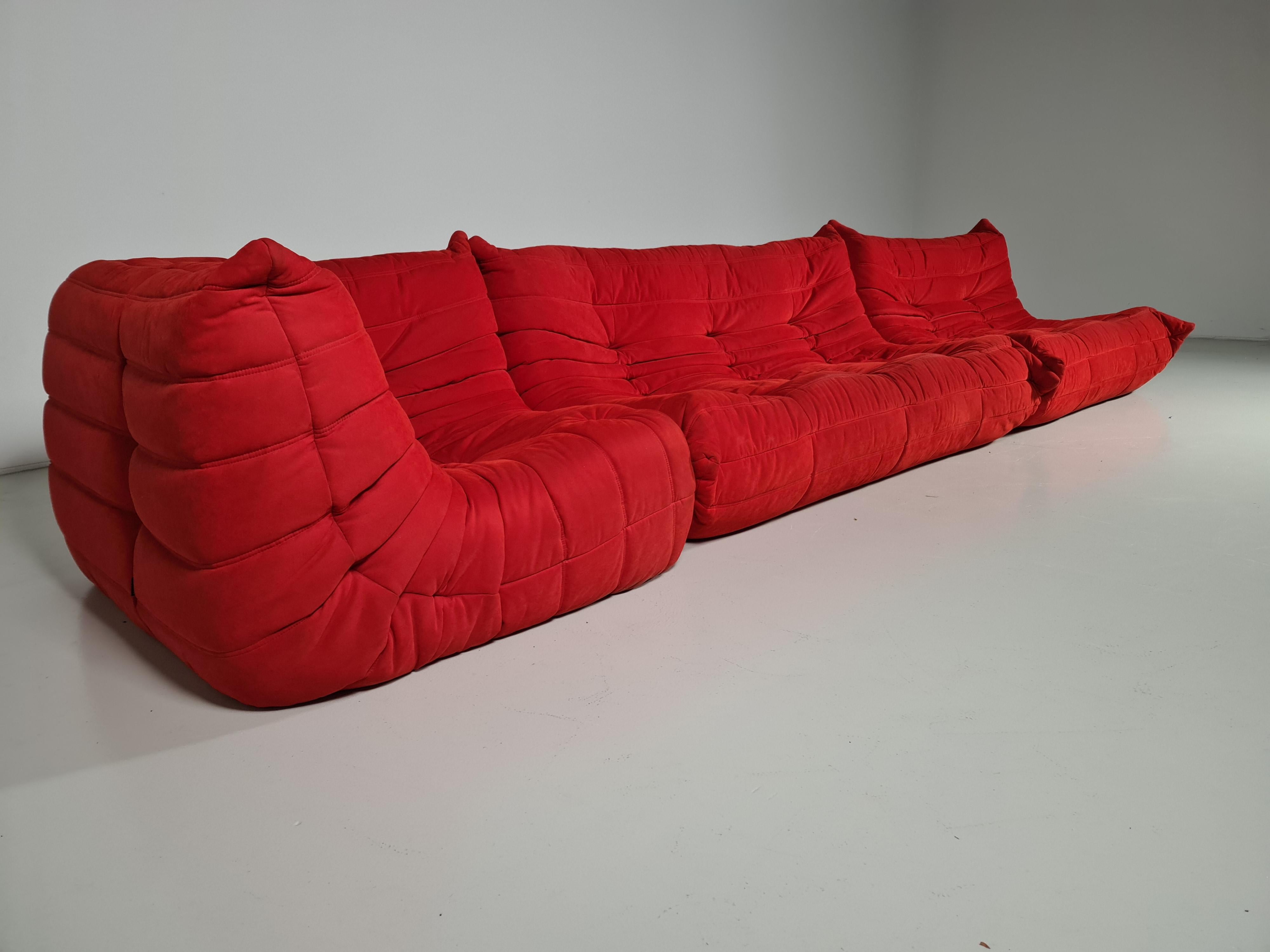 Late 20th Century Togo Sofa Set by Michel Ducaroy for Ligne Roset, 1980s