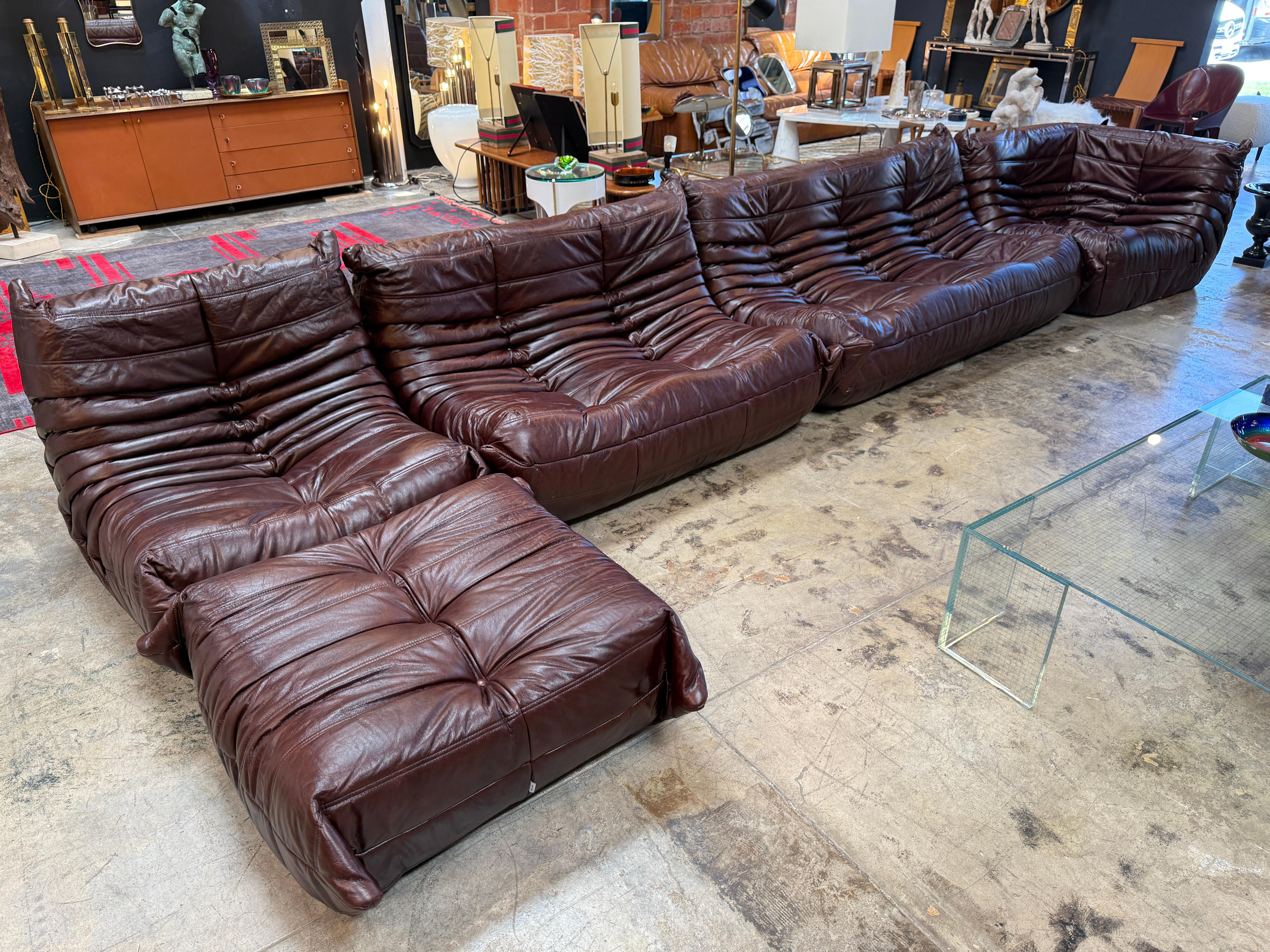 Togo Sofa Set of Five en Bueno estado para la venta en Los Angeles, CA