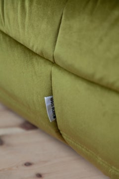 Togo Sofa velvet by Michel Ducaroy for Ligne Roset, Set of 2