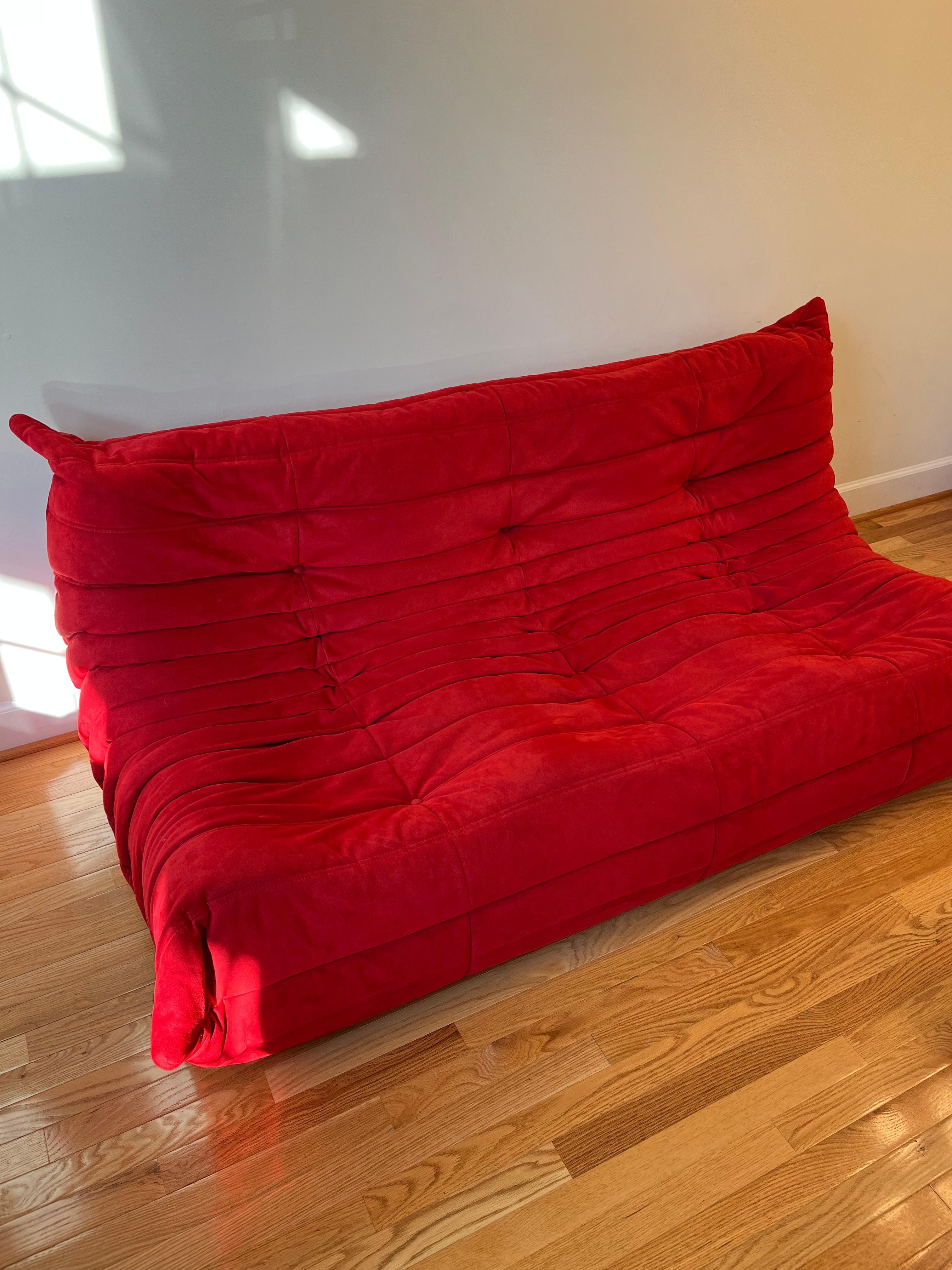 Mid-Century Modern Togo sofa without arms by Michel Ducaroy for Ligne Roset