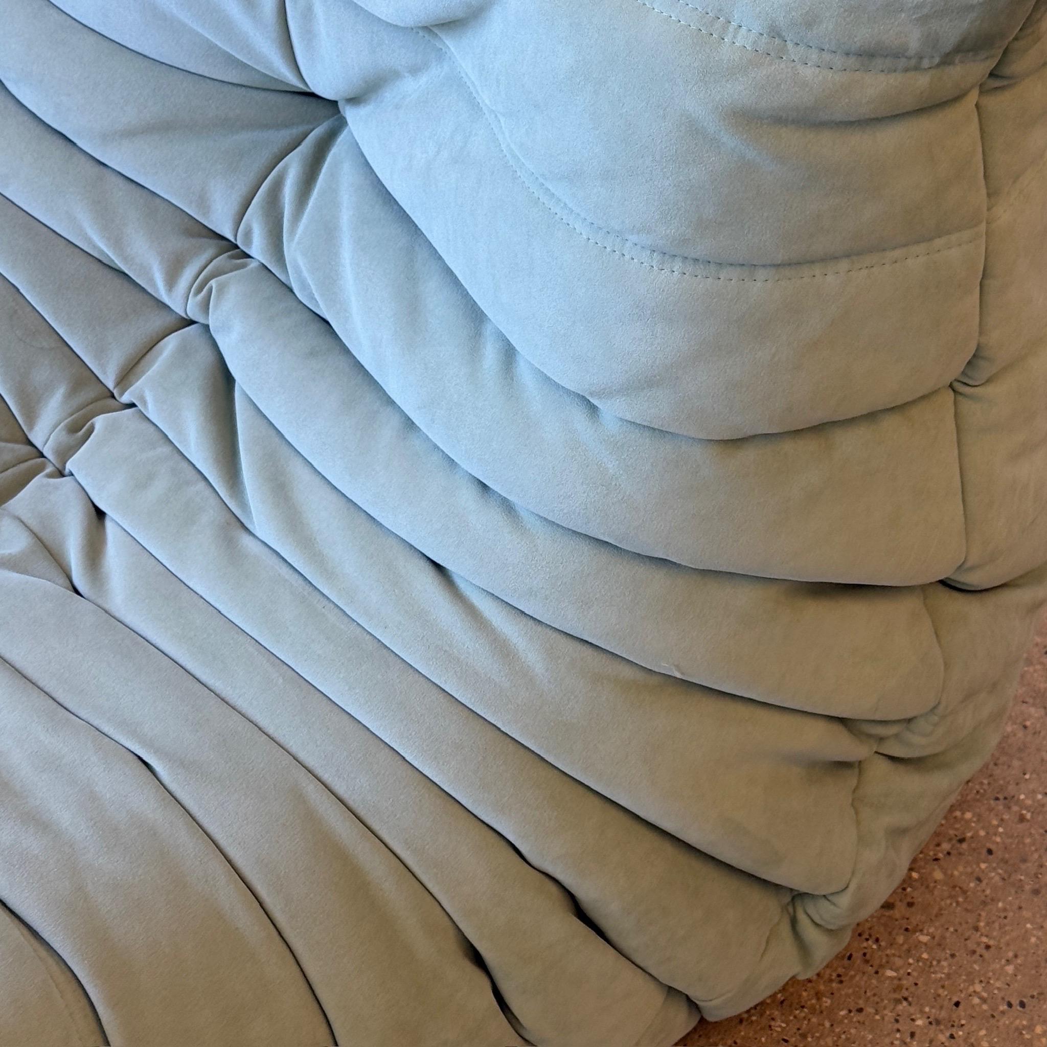 c. 2000s. France. Mint alcantara fabric, full foam construction. 

