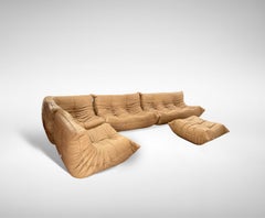 Togo Vintage-Sofa aus Leder von Michel Ducaroy für Ligne Roset, 1990er Jahre