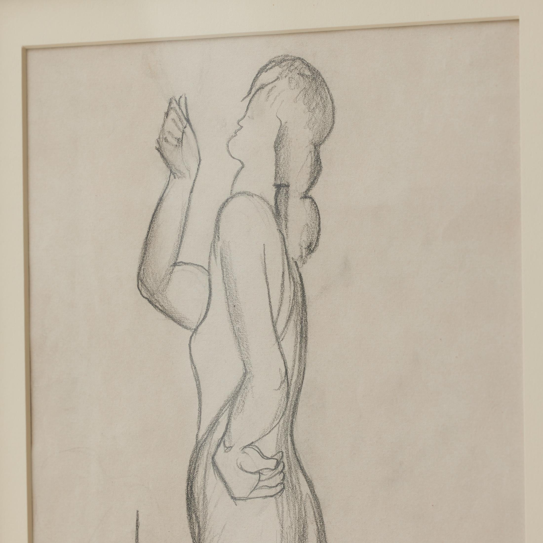 Togores Zeichnung auf Papier für Kahnweilers Galerie Simon, Togores, 1923 im Angebot 8