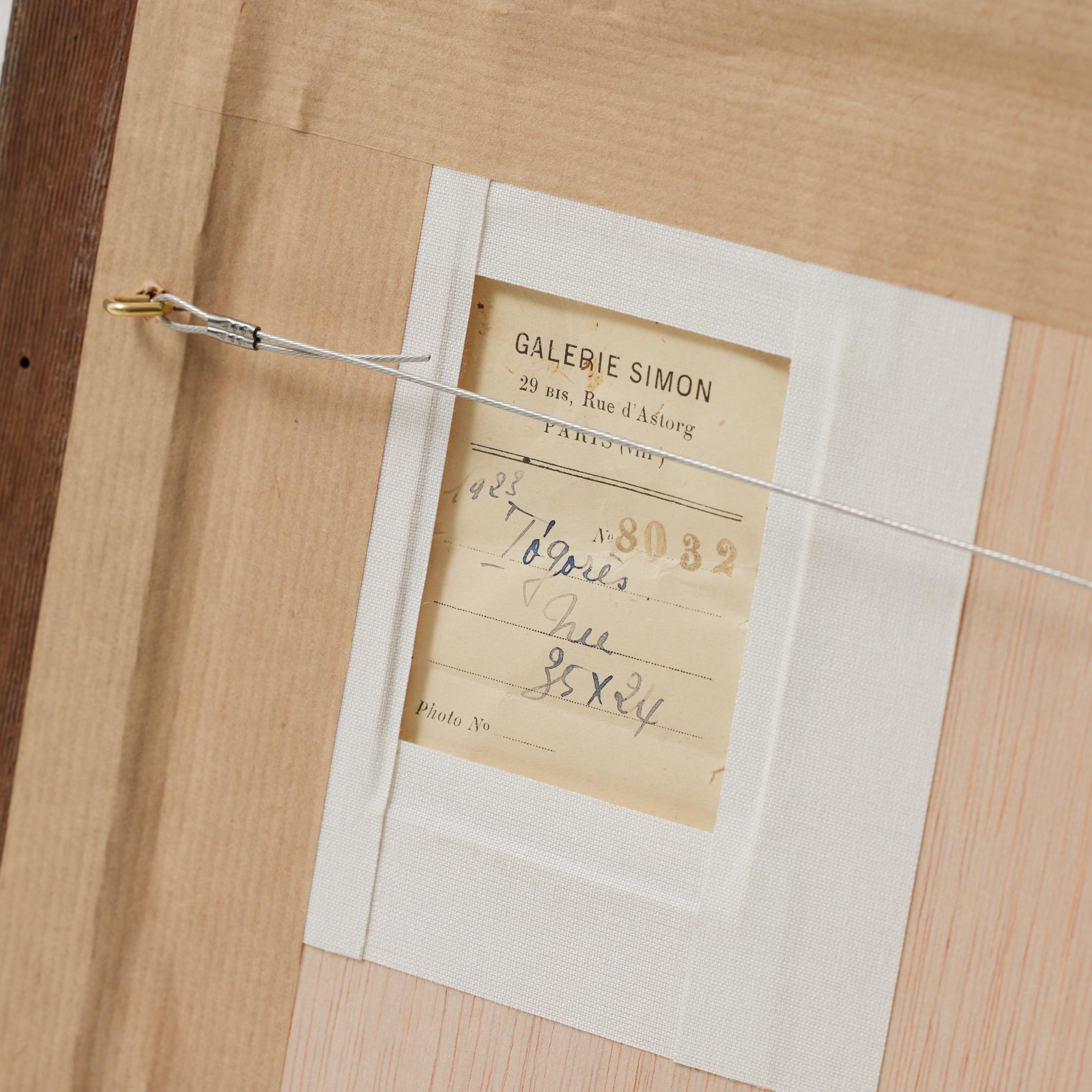 Togores Zeichnung auf Papier für Kahnweilers Galerie Simon, Togores, 1923 im Angebot 10