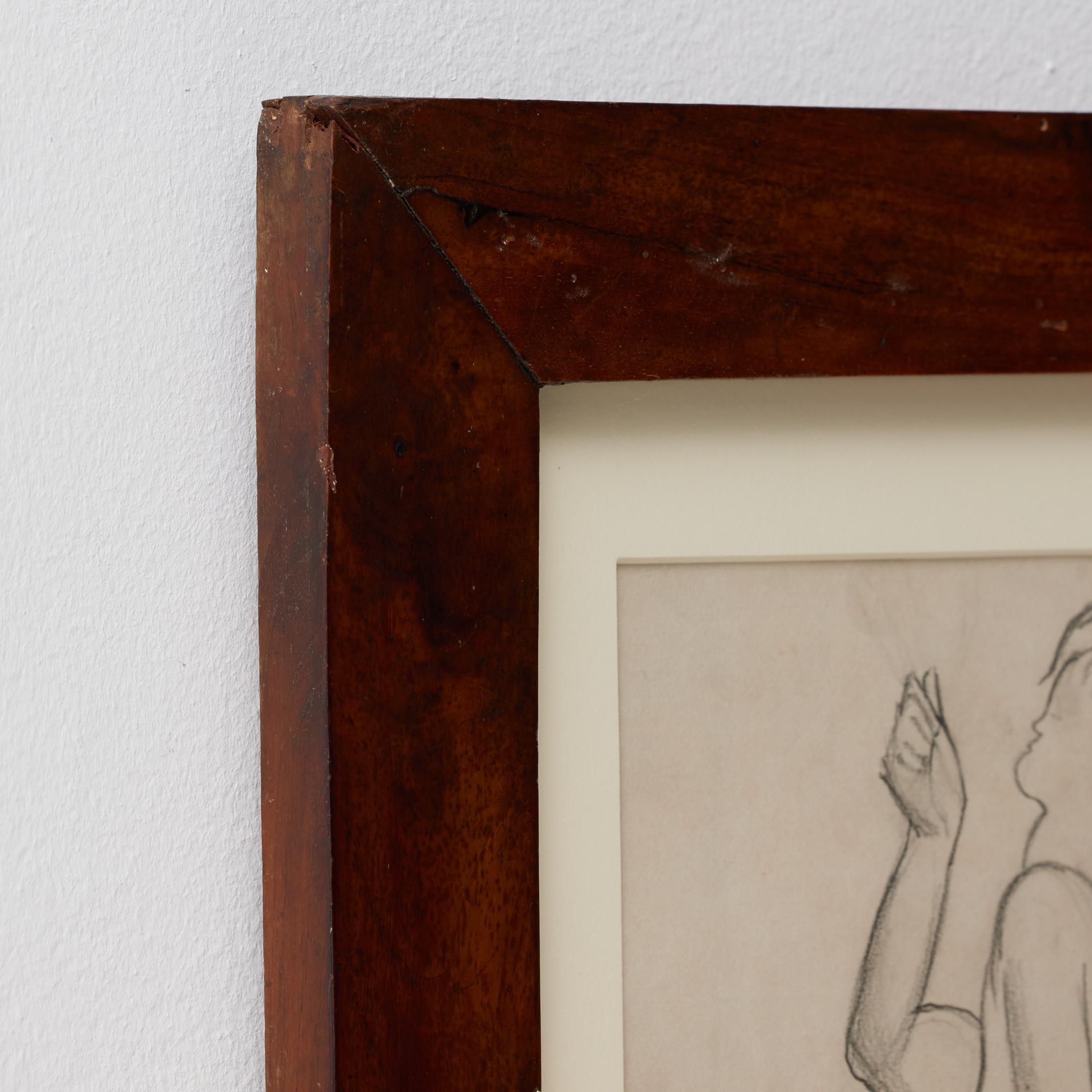 Togores Zeichnung auf Papier für Kahnweilers Galerie Simon, Togores, 1923 (Französisch) im Angebot