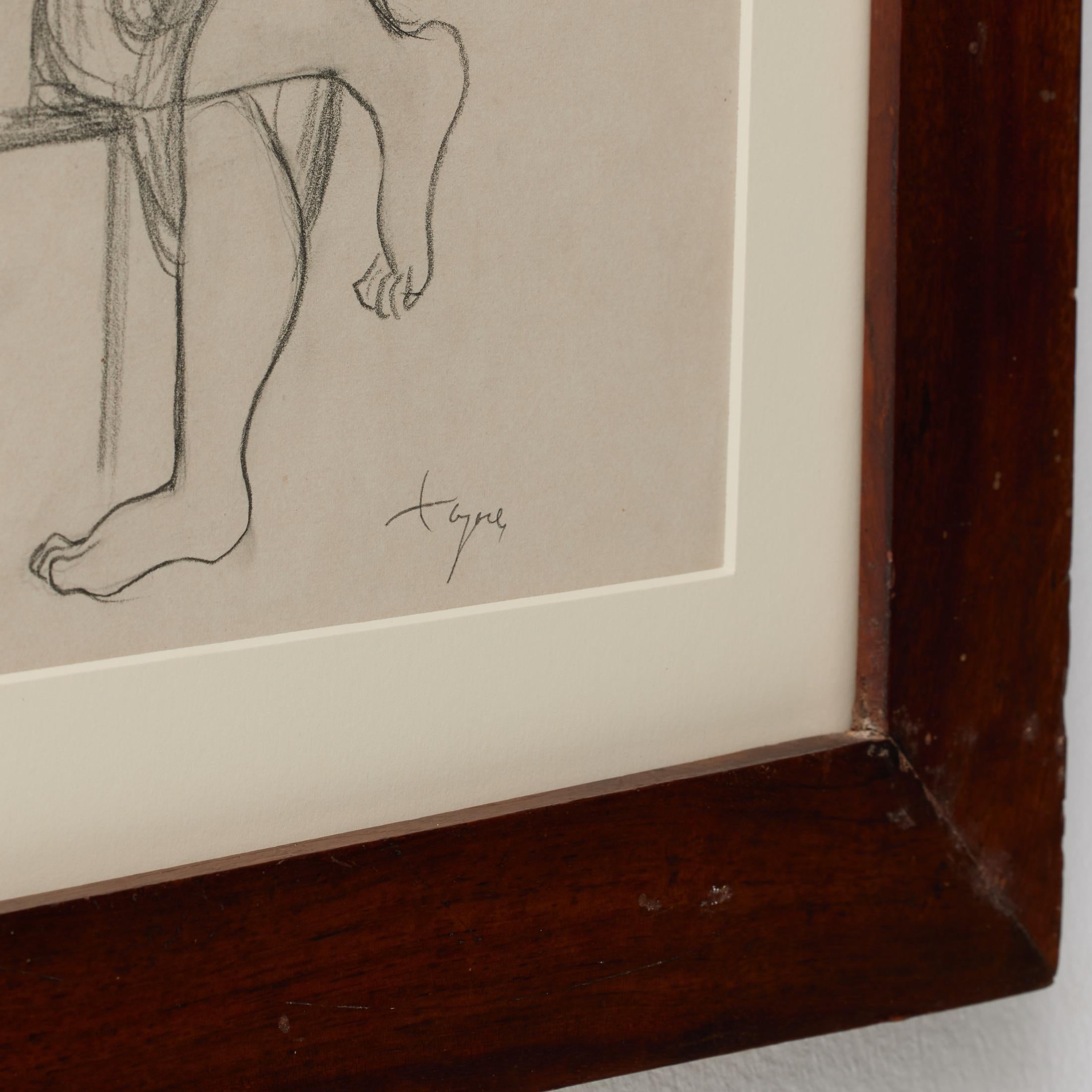 Togores Zeichnung auf Papier für Kahnweilers Galerie Simon, Togores, 1923 (Frühes 20. Jahrhundert) im Angebot