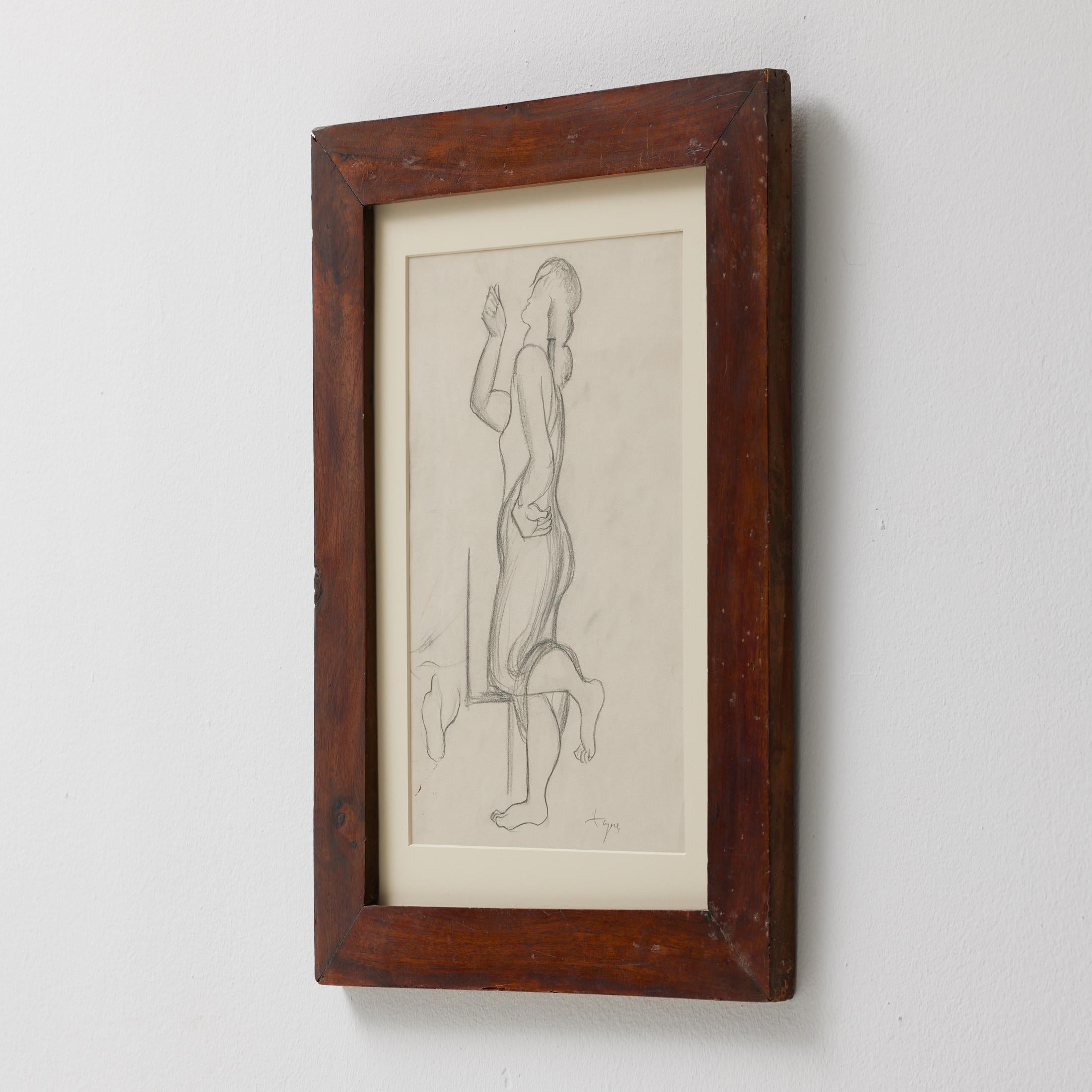 Togores Zeichnung auf Papier für Kahnweilers Galerie Simon, Togores, 1923 im Angebot 1