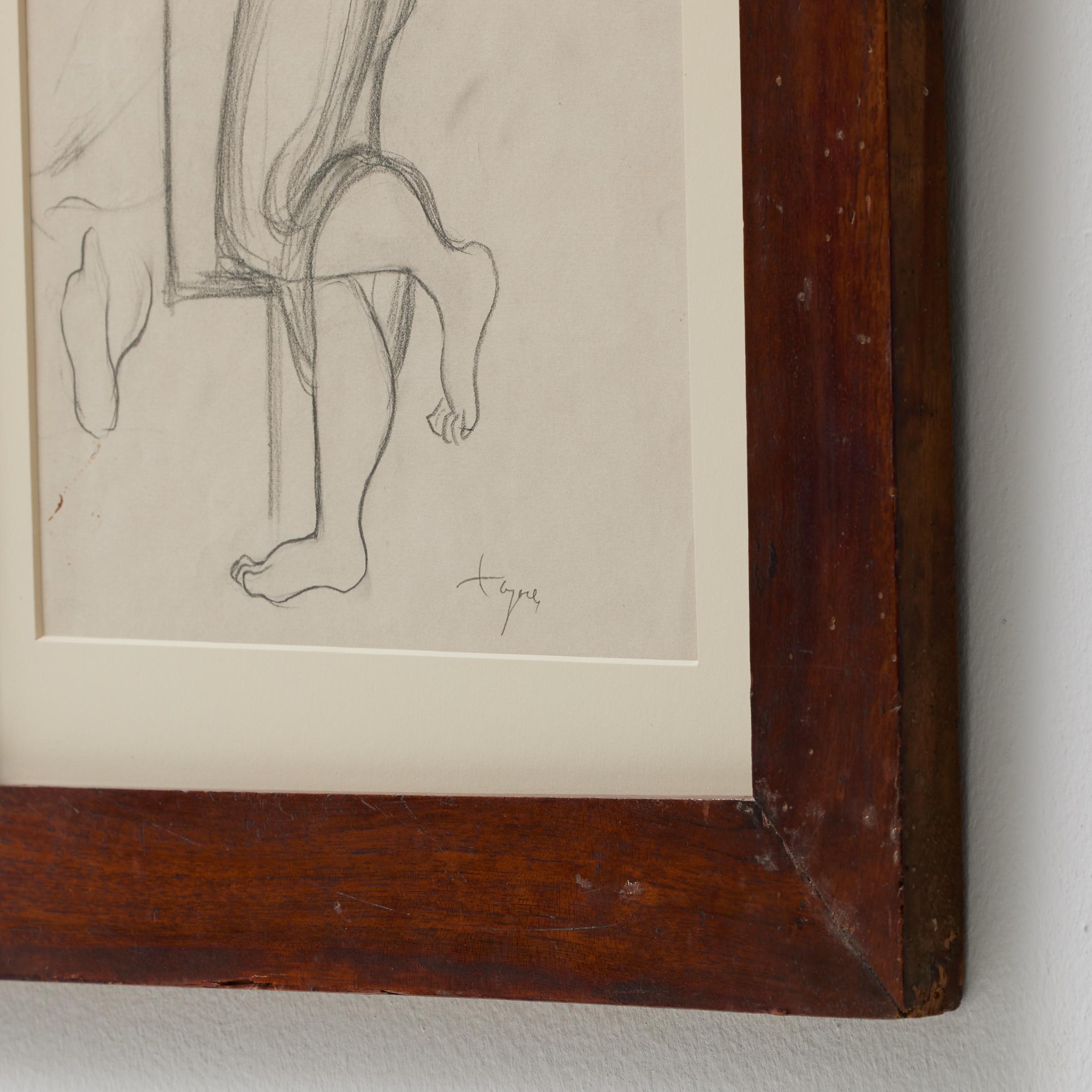 Togores Zeichnung auf Papier für Kahnweilers Galerie Simon, Togores, 1923 im Angebot 2