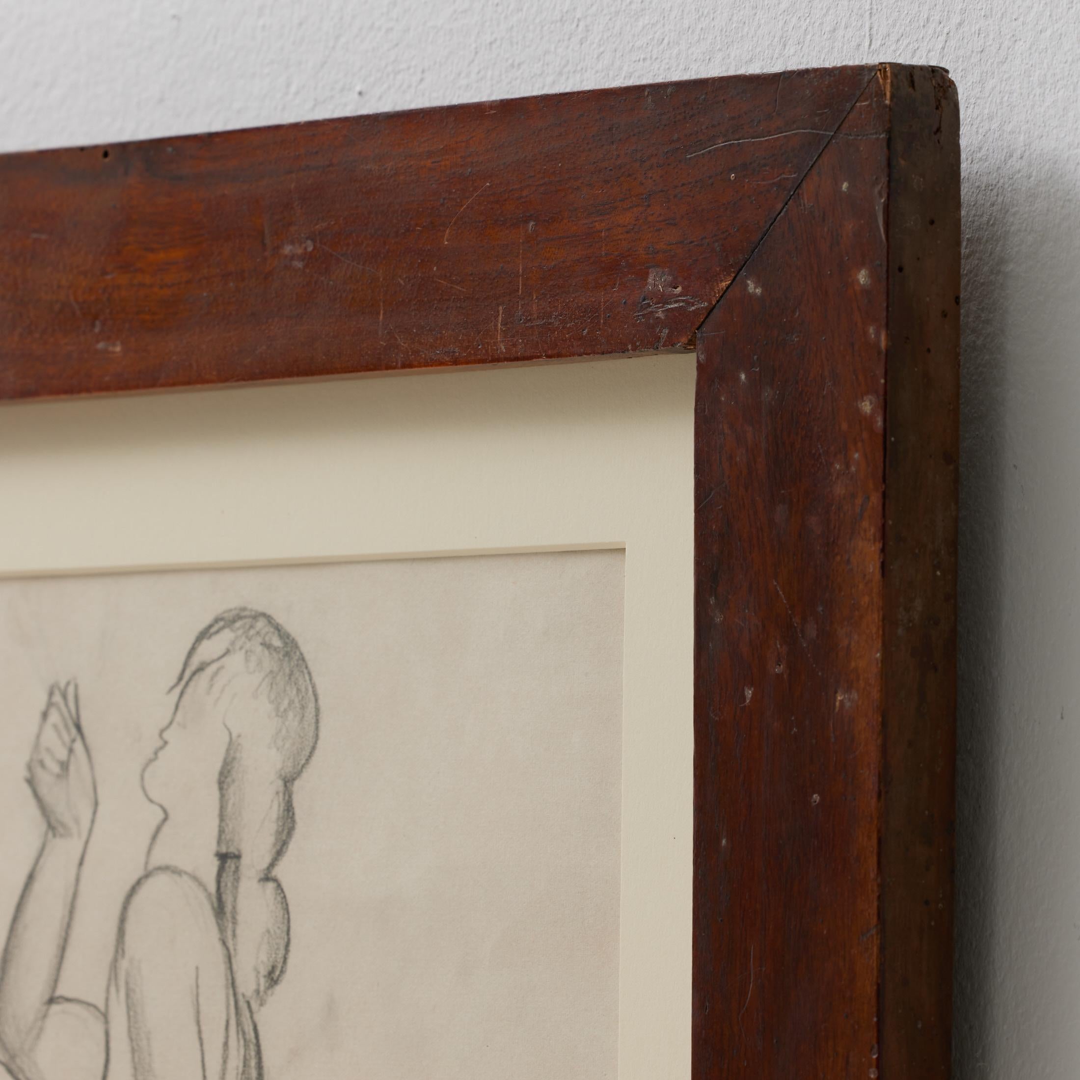 Togores Zeichnung auf Papier für Kahnweilers Galerie Simon, Togores, 1923 im Angebot 3