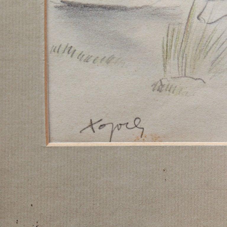 Togores Zeichnung auf Papier für Kahnweilers Galerie Simon, Togores, 1927 (Moderne der Mitte des Jahrhunderts) im Angebot