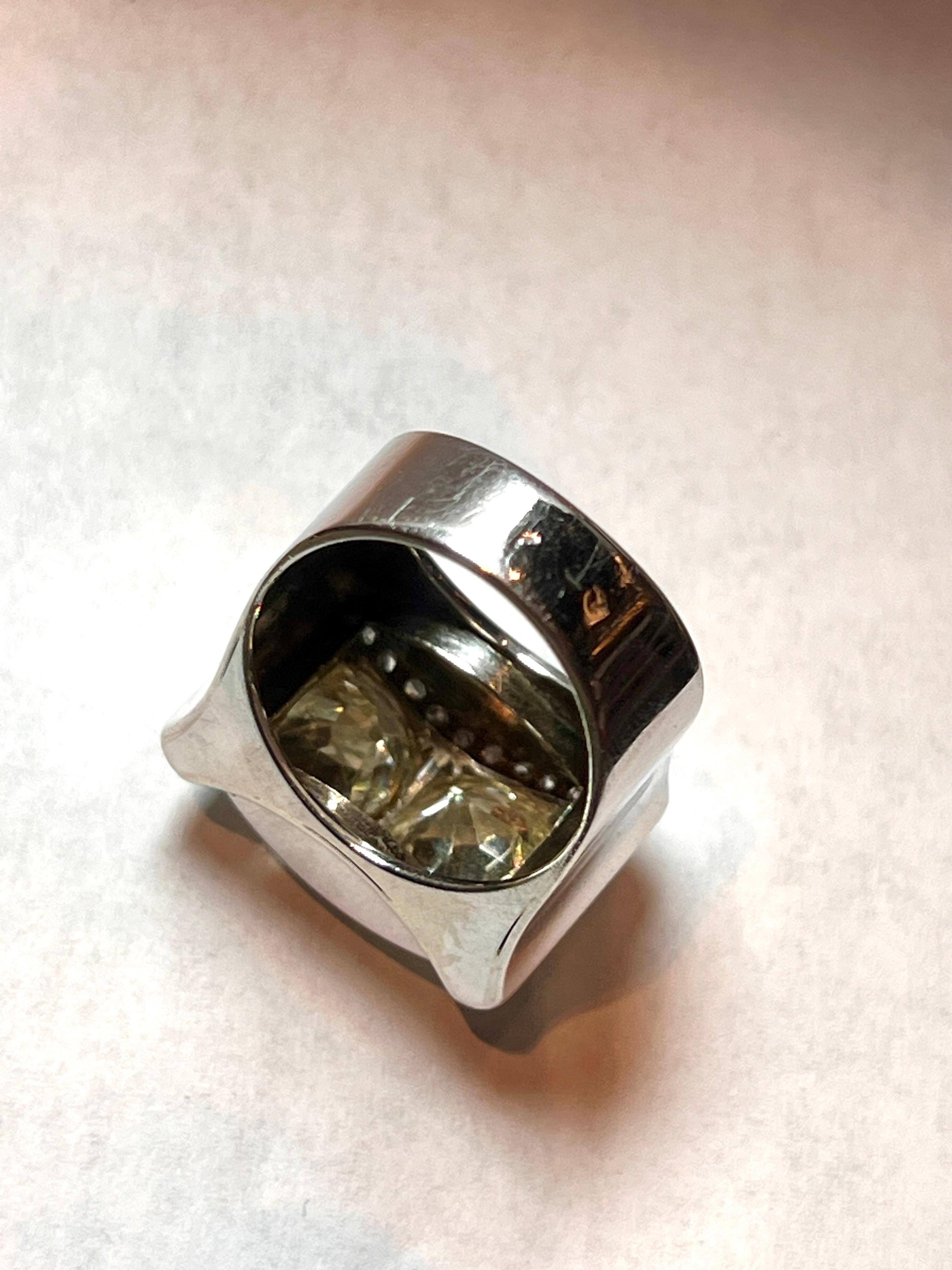 Old Mine Cut Toi Et Moi 6ct Diamond  Ring For Sale