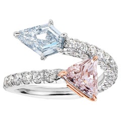 Toi Et Moi Pink & White Diamond Ring
