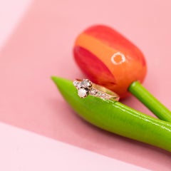 Toi et Moi ring - Extraordinary antique love ring - Edwardian Old cut diamonds