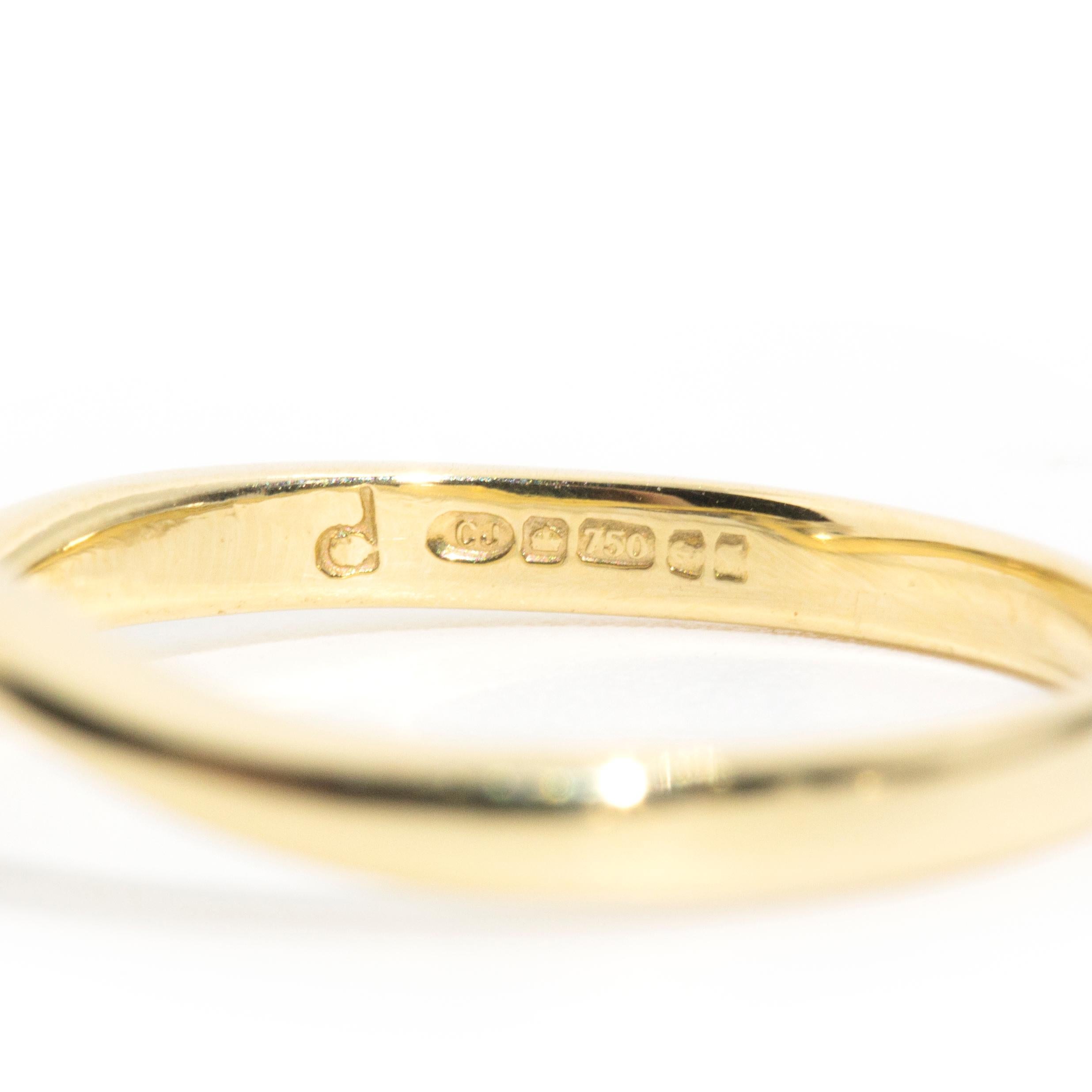 Toi Et Moi Round Brilliant Diamond Engagement Ring in 18 Carat Yellow Gold 4