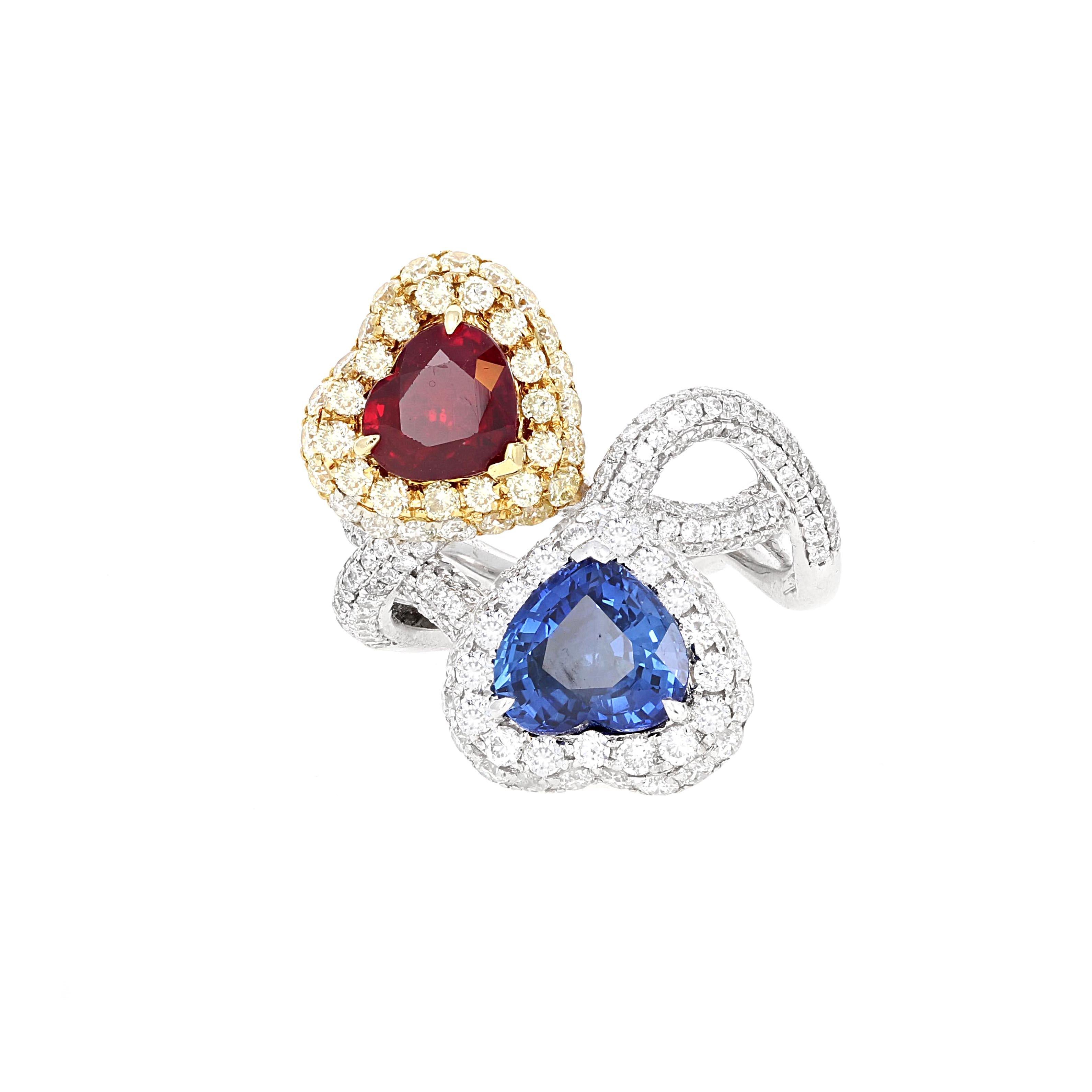 ruby and sapphire rings