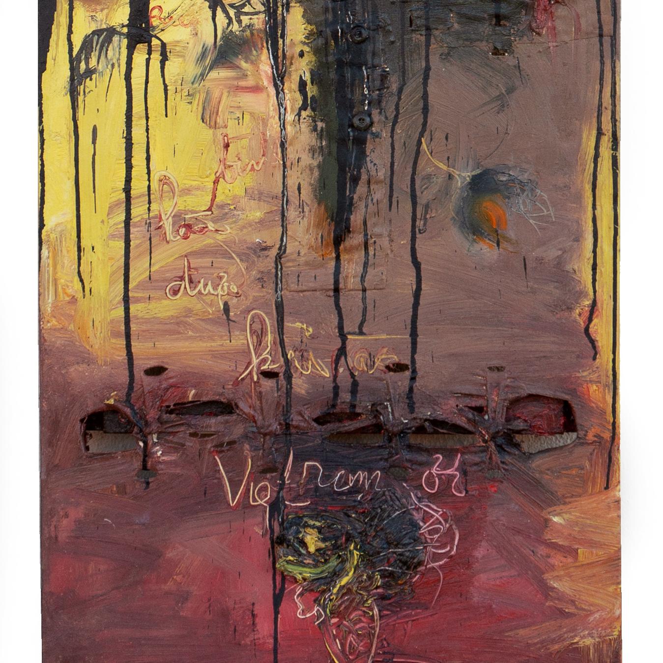 « Striker Series », grande huile conceptuelle, SFMoMA, SECA Art Award, CMoCA, Saigon en vente 1