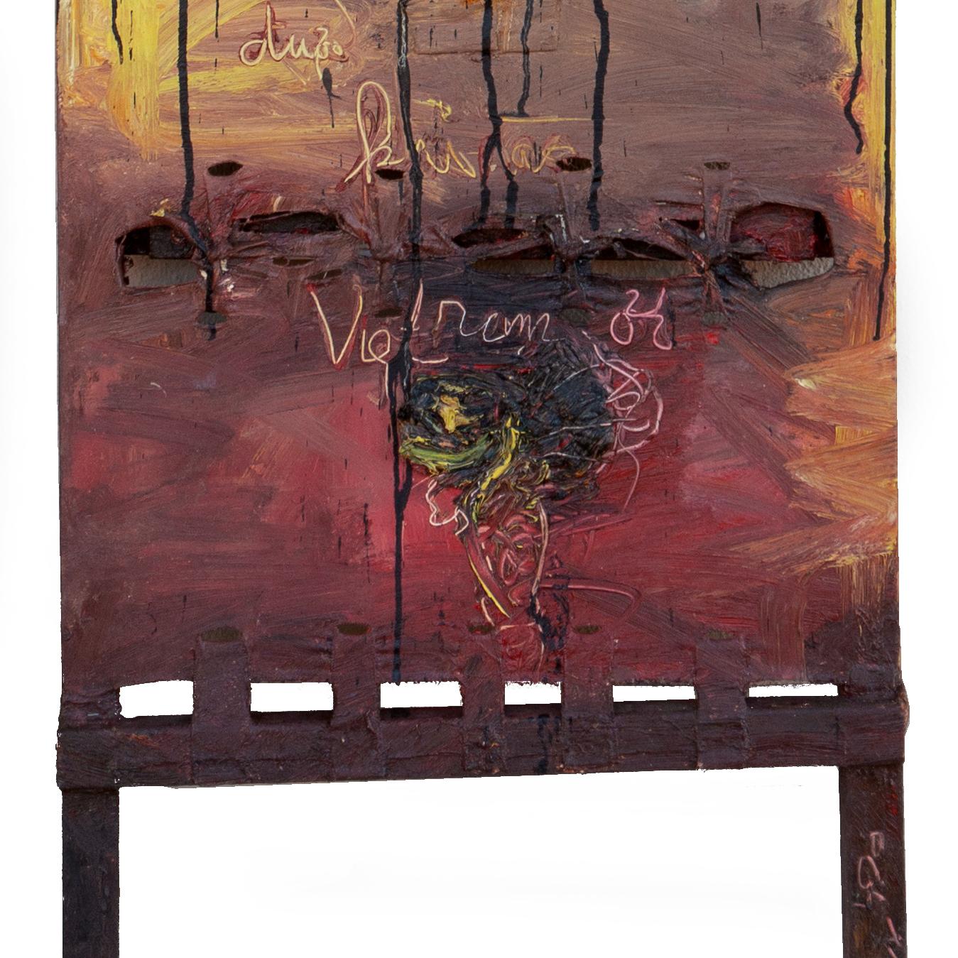 « Striker Series », grande huile conceptuelle, SFMoMA, SECA Art Award, CMoCA, Saigon en vente 2