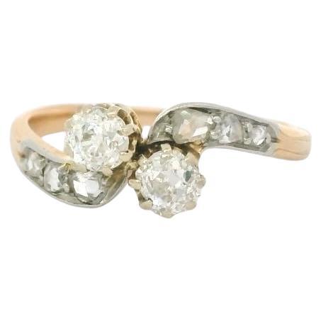 Toi & Moi diamond ring circa 1900