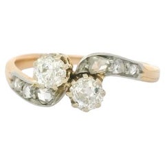 Toi & Moi diamond ring circa 1900