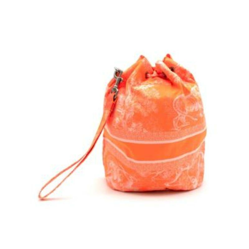 Toile de Jouy Fluo DiorTravel Pouch In Excellent Condition For Sale In London, GB