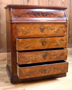 Toilet Commode Mahogany and Marble Vanity Louis Philippe Period 19th Century