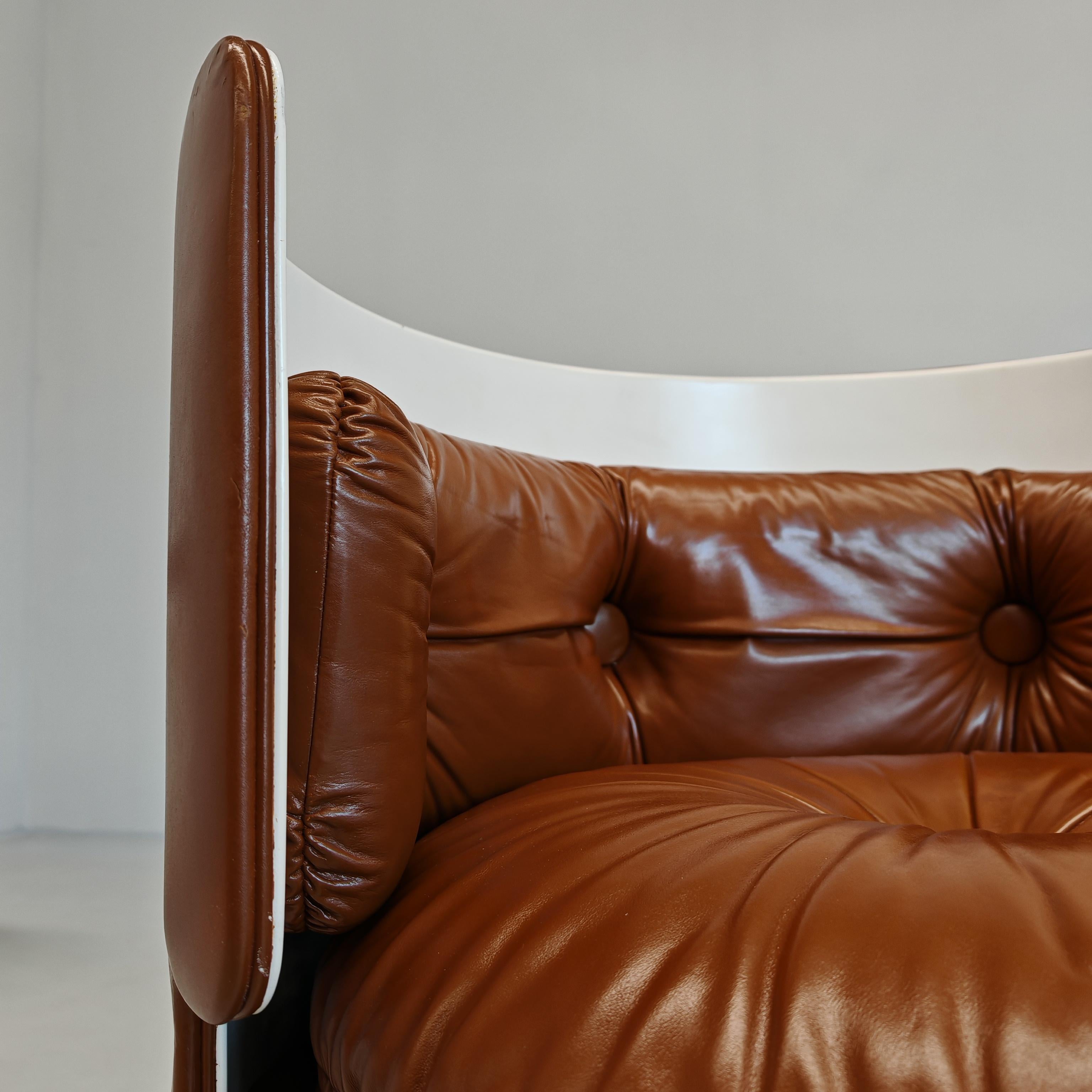 Toillette with armchair Dilly Dally  brown  70s by Luigi Massoni for Frau For Sale 2