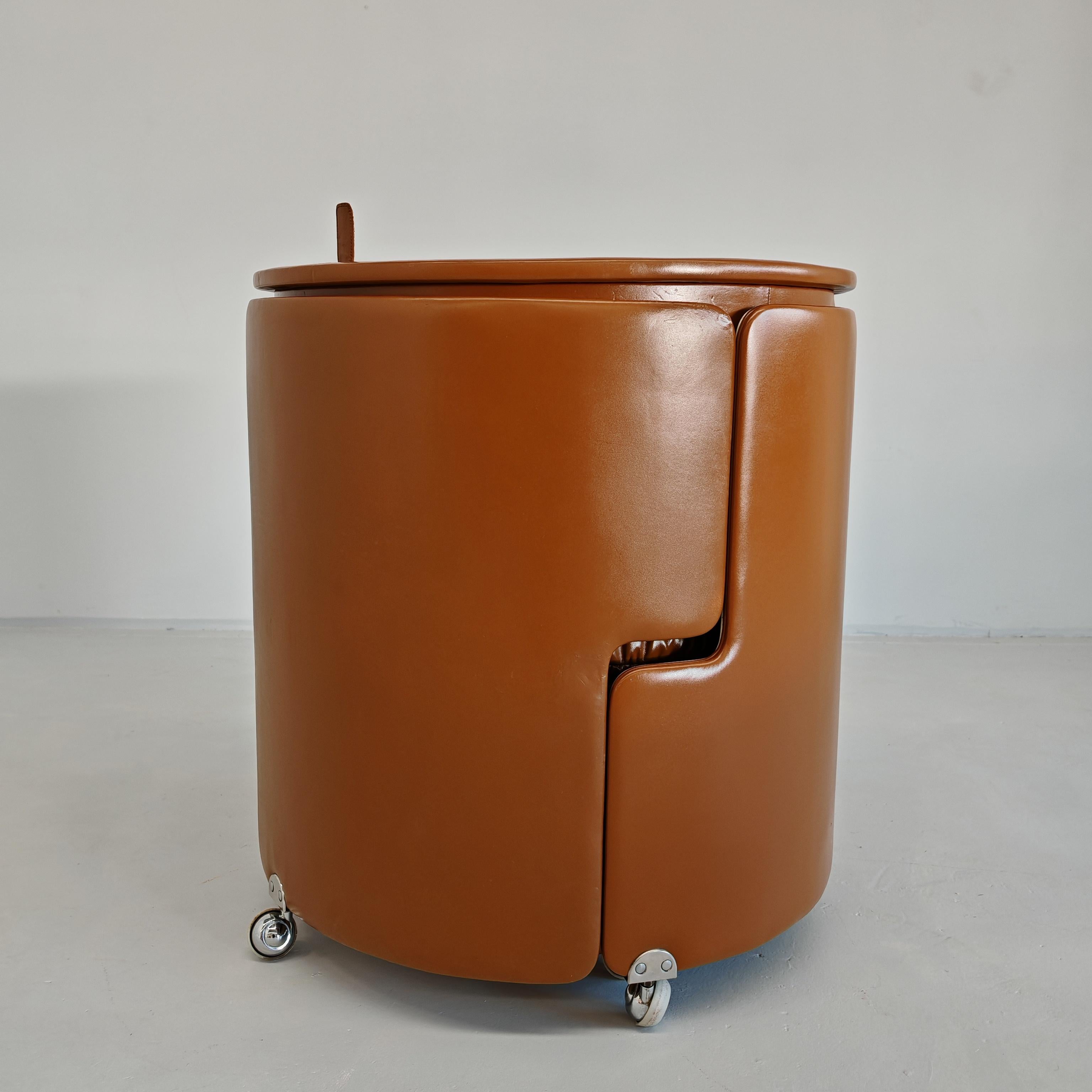 Other Toillette with armchair Dilly Dally  brown  70s by Luigi Massoni for Frau For Sale