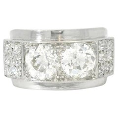 Toi&Moi 2 Carats diamond ring in platinum
