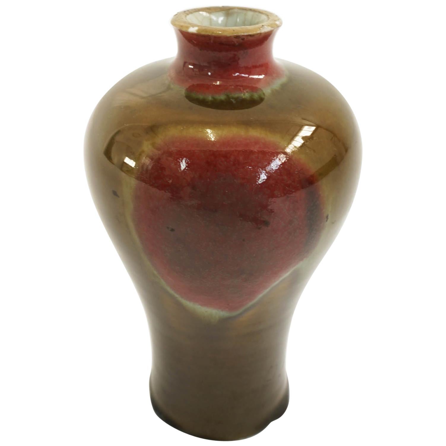 Toini Muona, Arabia, Attributed Glazed Ceramic Vase, Finland, circa Late 1940 For Sale