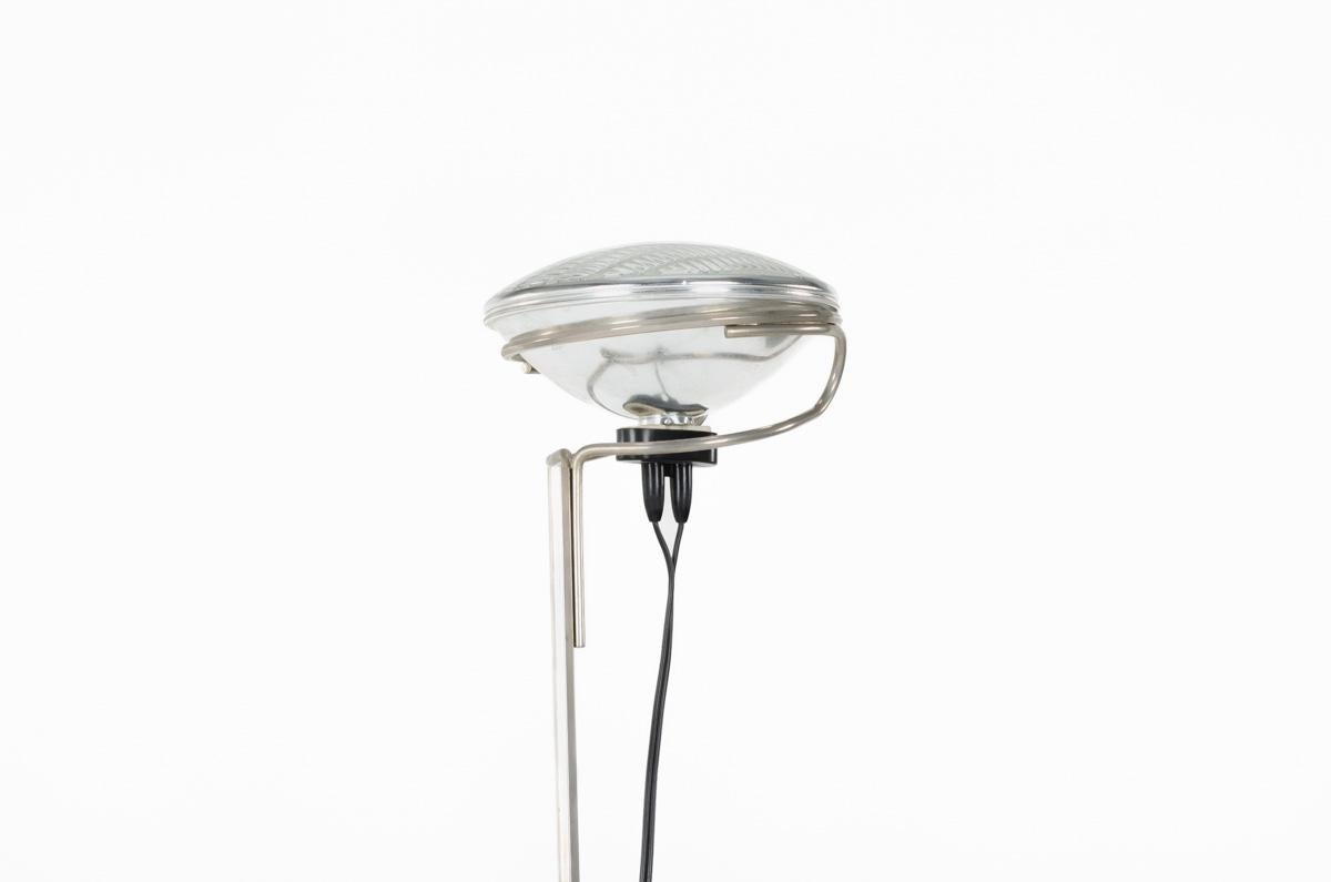 Metal Toio Floor Lamp 1st Edition by Achille&Pier Giacomo Castiglioni for Flos 1962