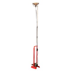 Toio Floor Lamp in Red by Achille & Pier Giacomo Castiglioni for Flos