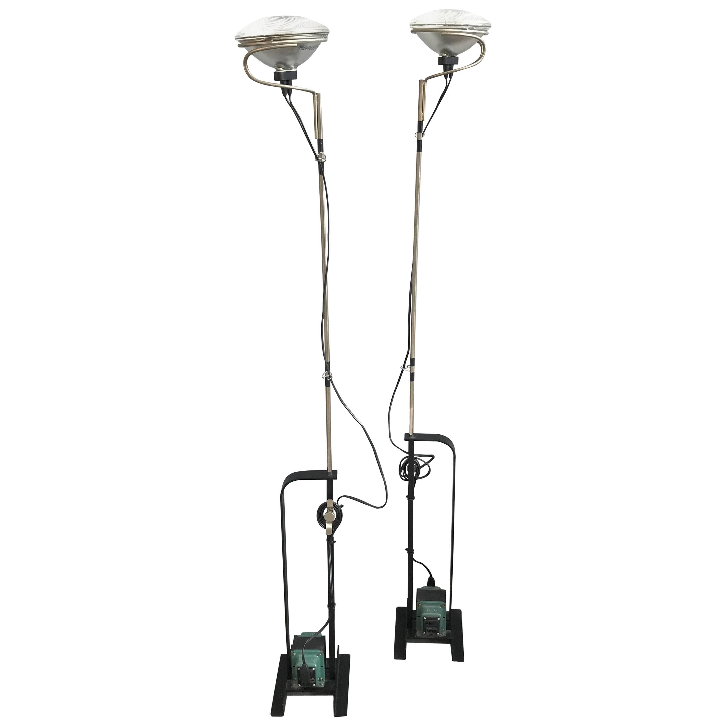Toio Floor Lamps by Achille Castiglioni for Flos