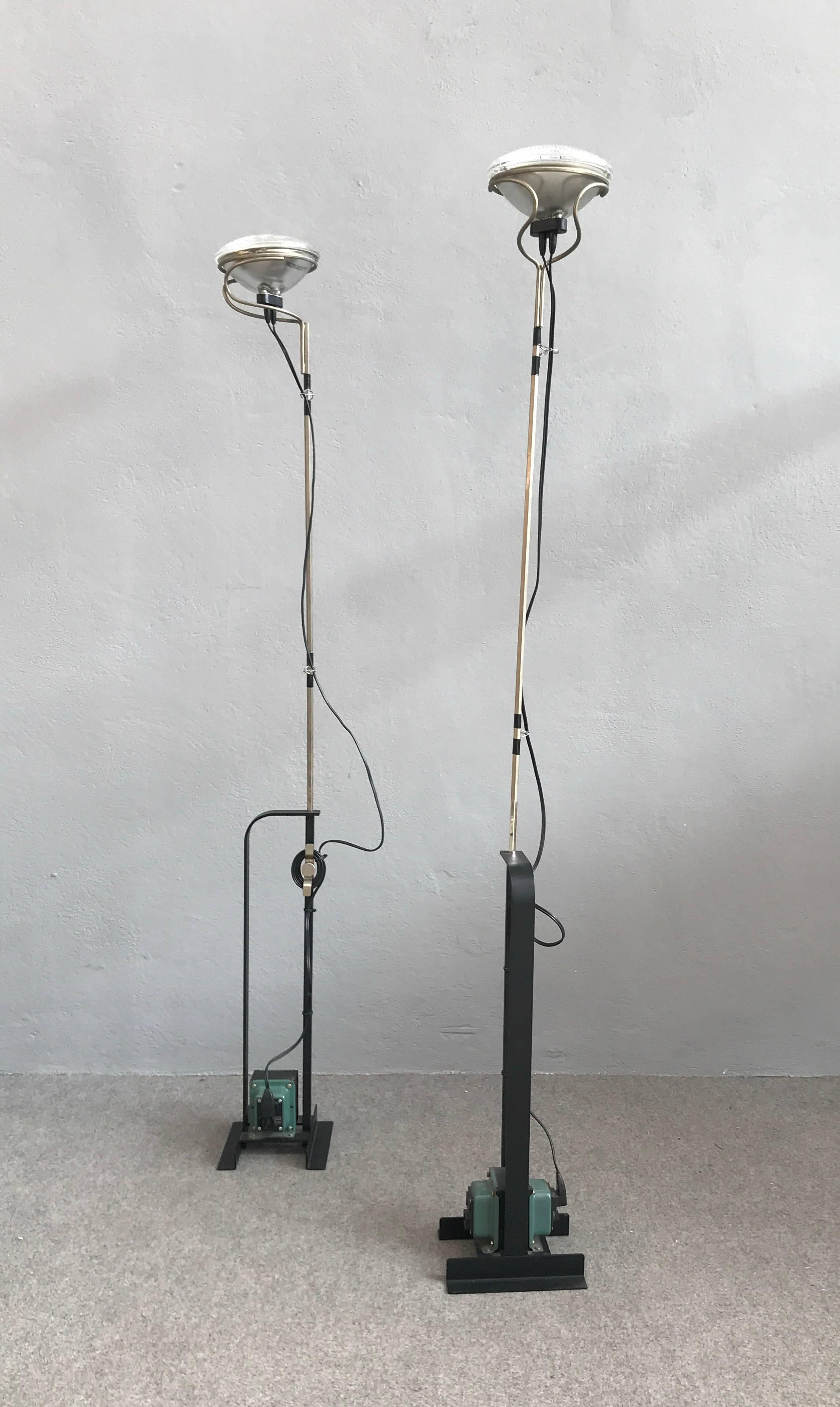 Italian Toio Floor Lamps by Achille Castiglioni for Flos