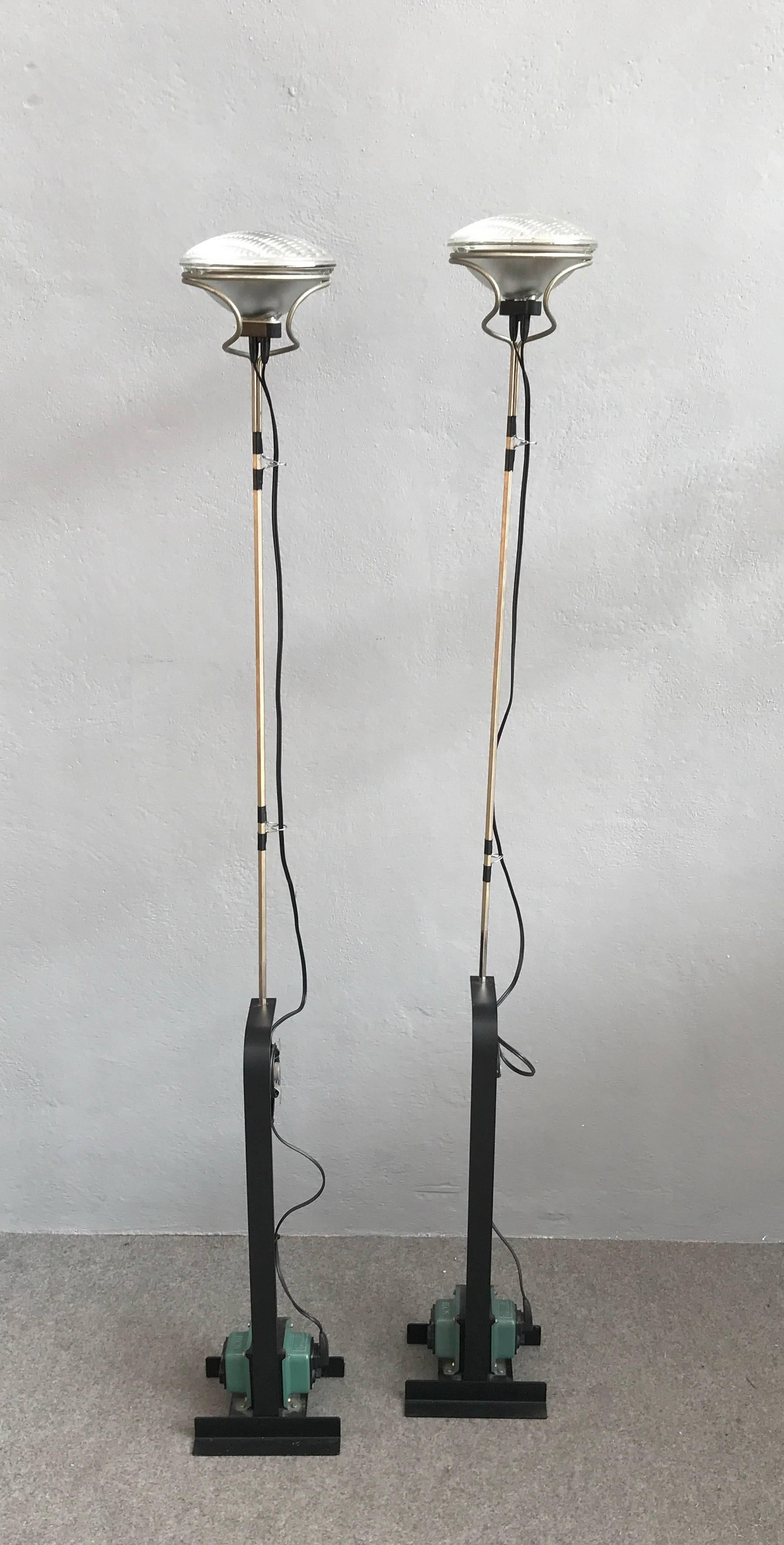 Toio Floor Lamps by Achille Castiglioni for Flos In Excellent Condition In Piacenza, Italy