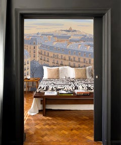 Toits de Paris, Customizable, Digital Printing, Mural Decor, Isidore Leroy