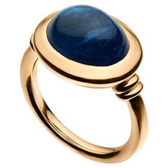 Token Deep Blue Sapphire Ring in 18K