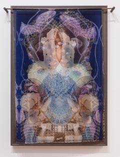 "Growth Happens in Two Worlds" - contemporary portrait, photo-based, layered