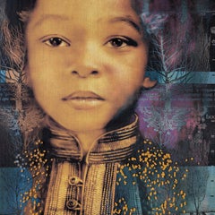 "Rooted in History" - portrait, Black Ancestry, embroidery