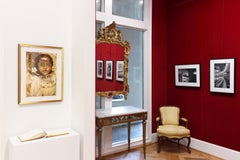 "The Sight" -  embroidered - contemporary portrait - Kehinde Wiley