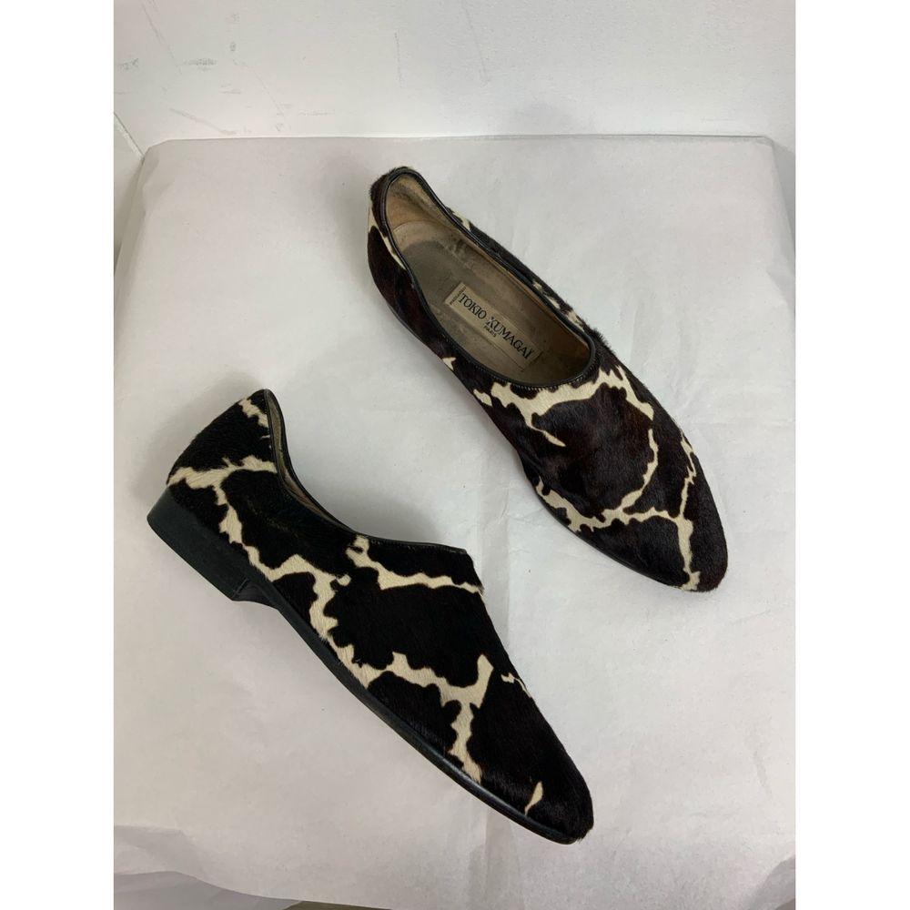 Black Tokio Kumagai Leather Flats