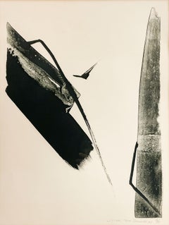 Listen (1996) . Lithograph. Limited Edition of 50 by Toko Shinoda