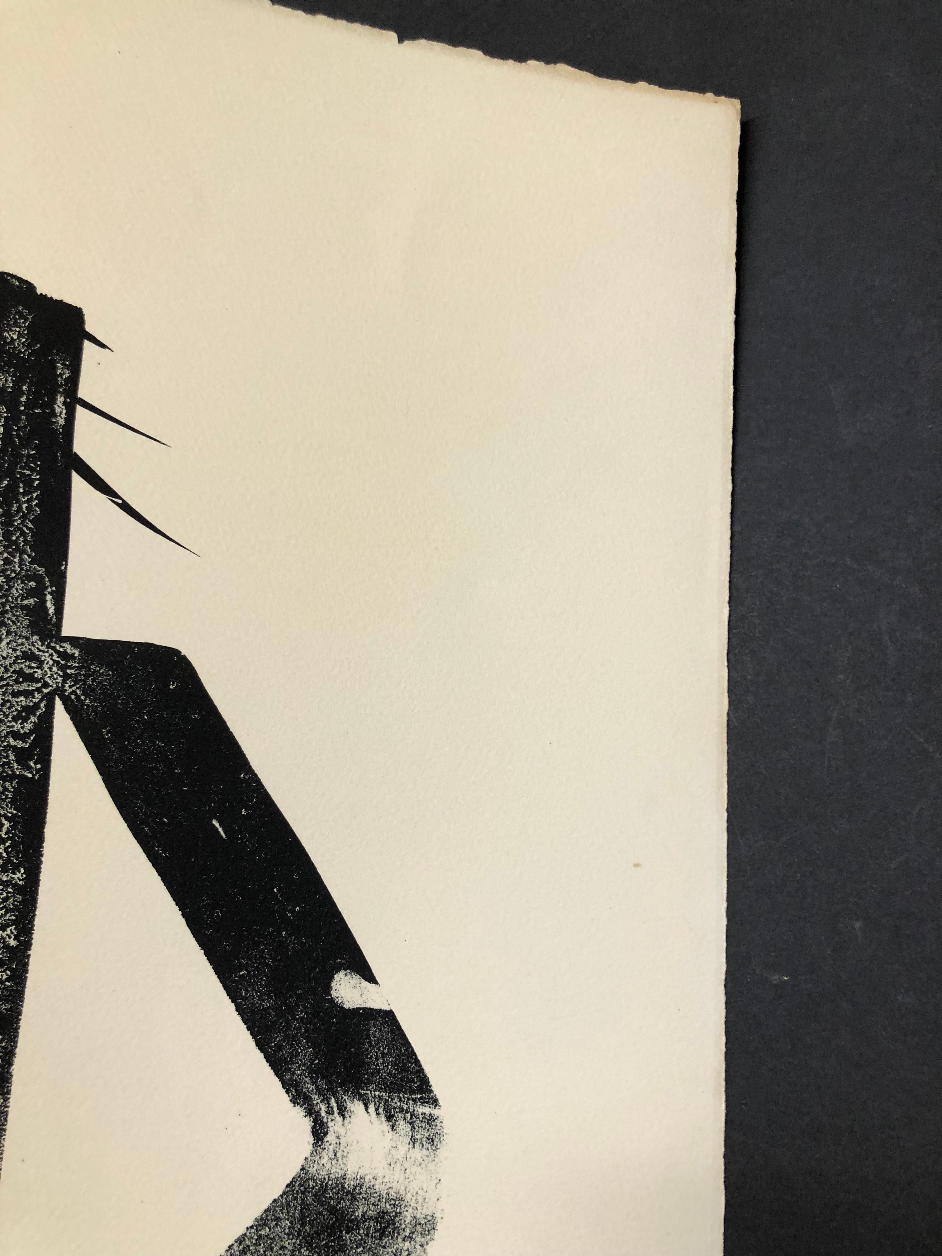 Holz Sprit B (1970) . Lithografie. Limitierte Auflage von 70 Exemplaren von Toko Shinoda im Angebot 4