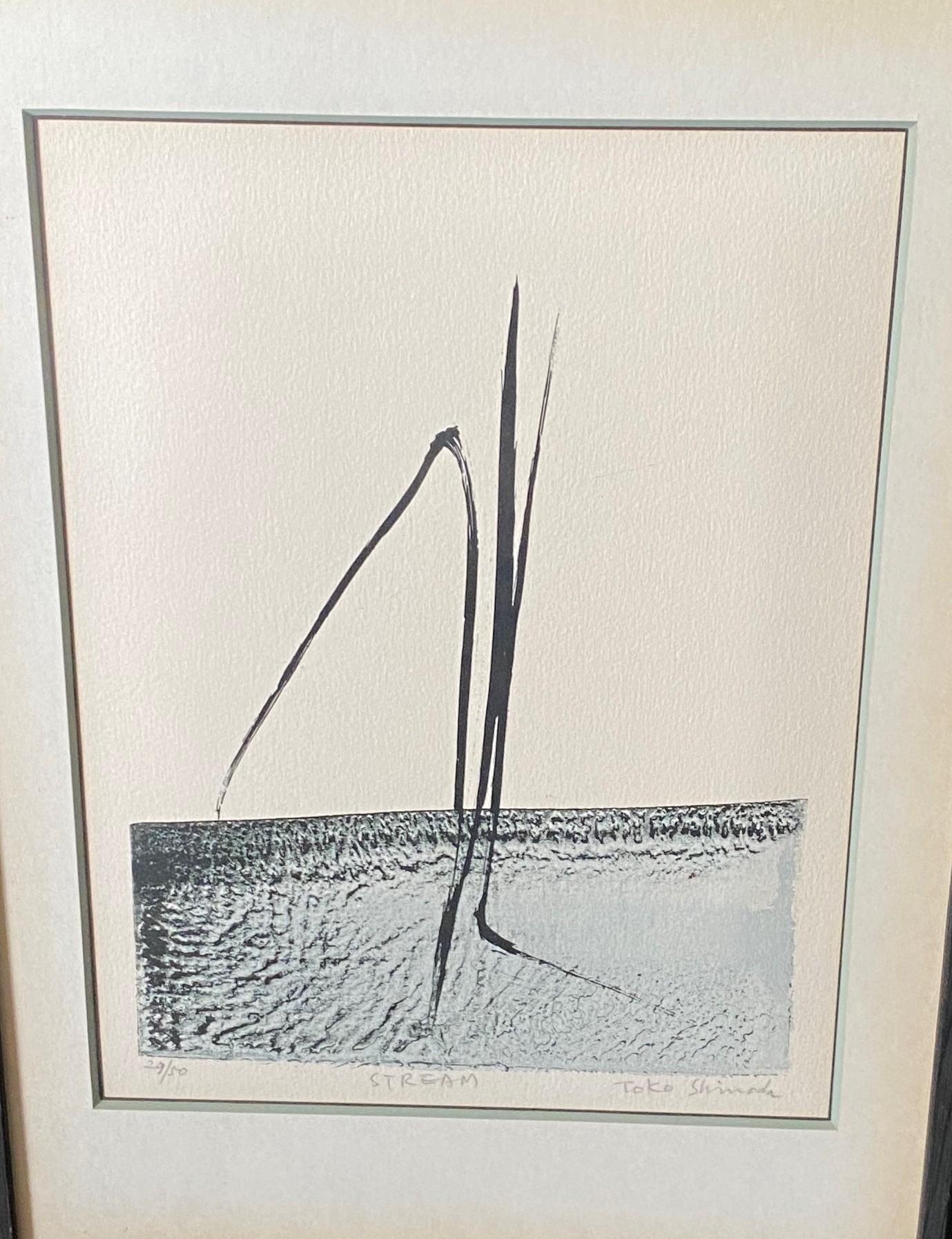 Toko Shinoda Edición Limitada Firmada Litografía japonesa Arroyo Showa en venta