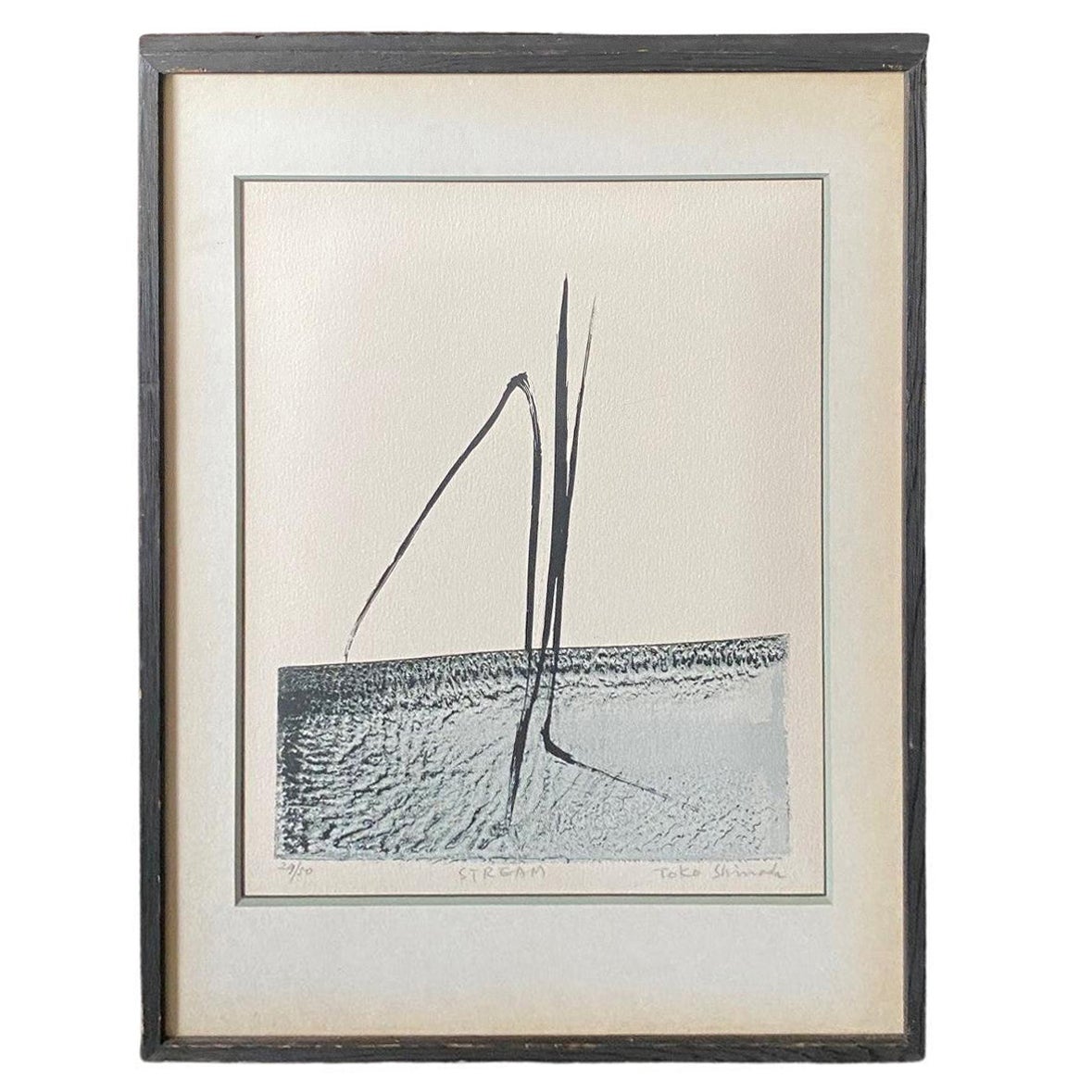 Toko Shinoda Signed Limited Edition Japanese Lithograph Print Stream