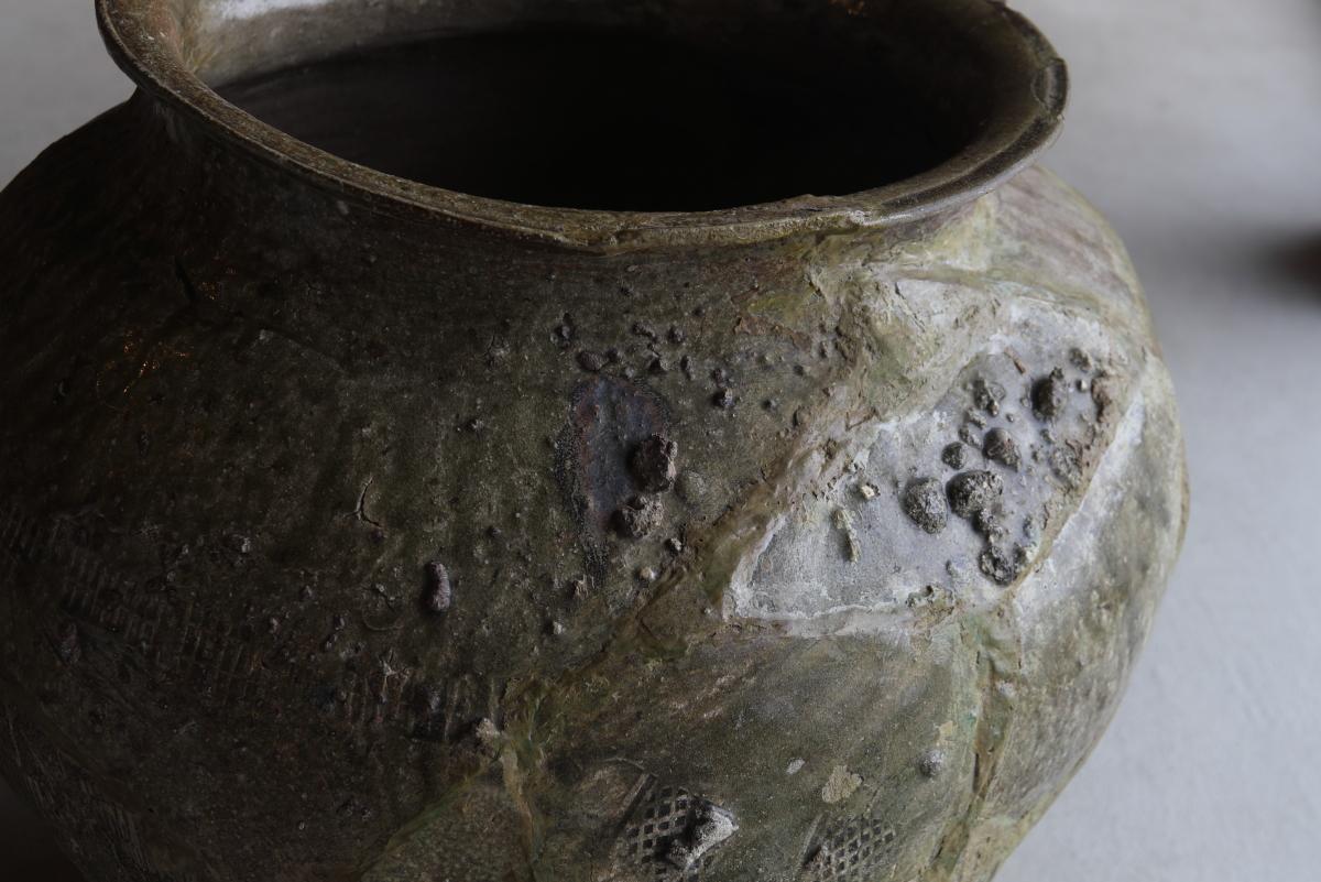 Tokoname Sutra Jar, Heian-Kamakura/Japanese Antique/8th-14th Century For Sale 9